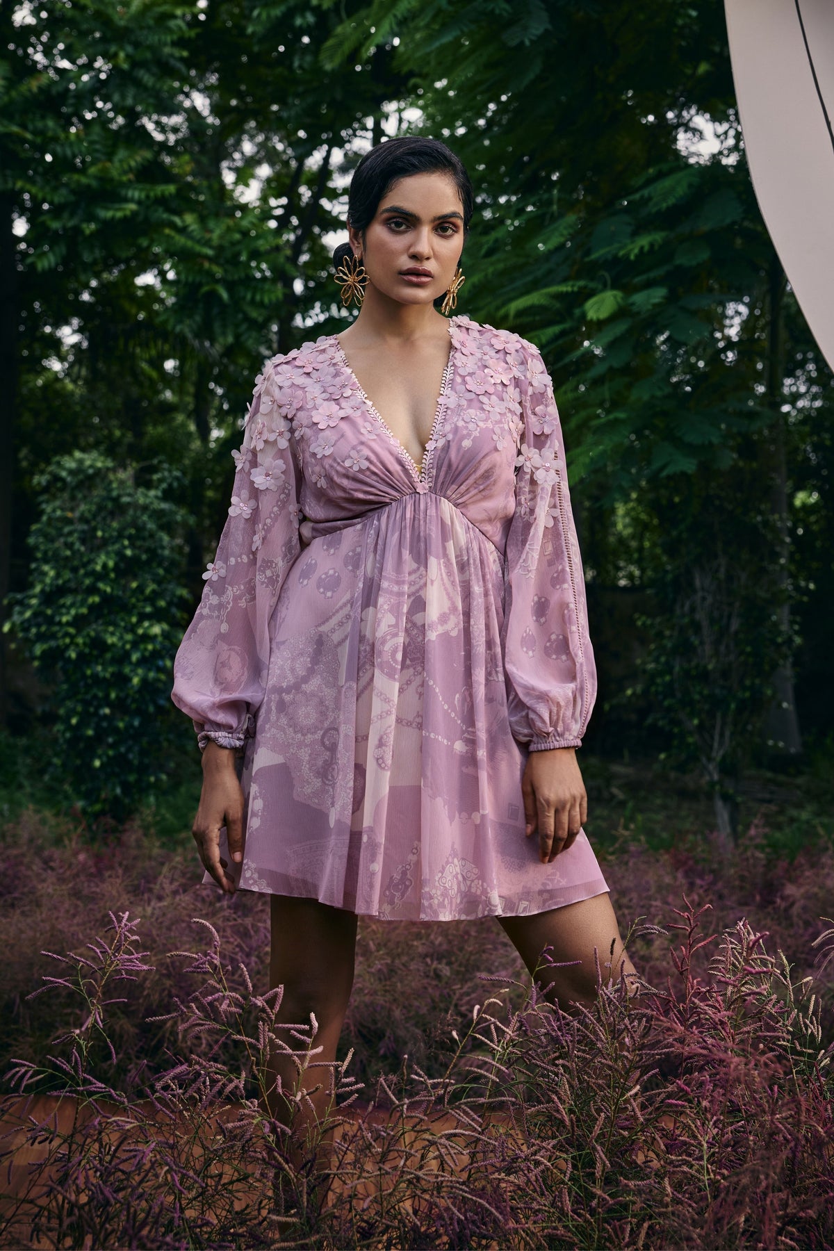 Treasure Plunge Mini Dress