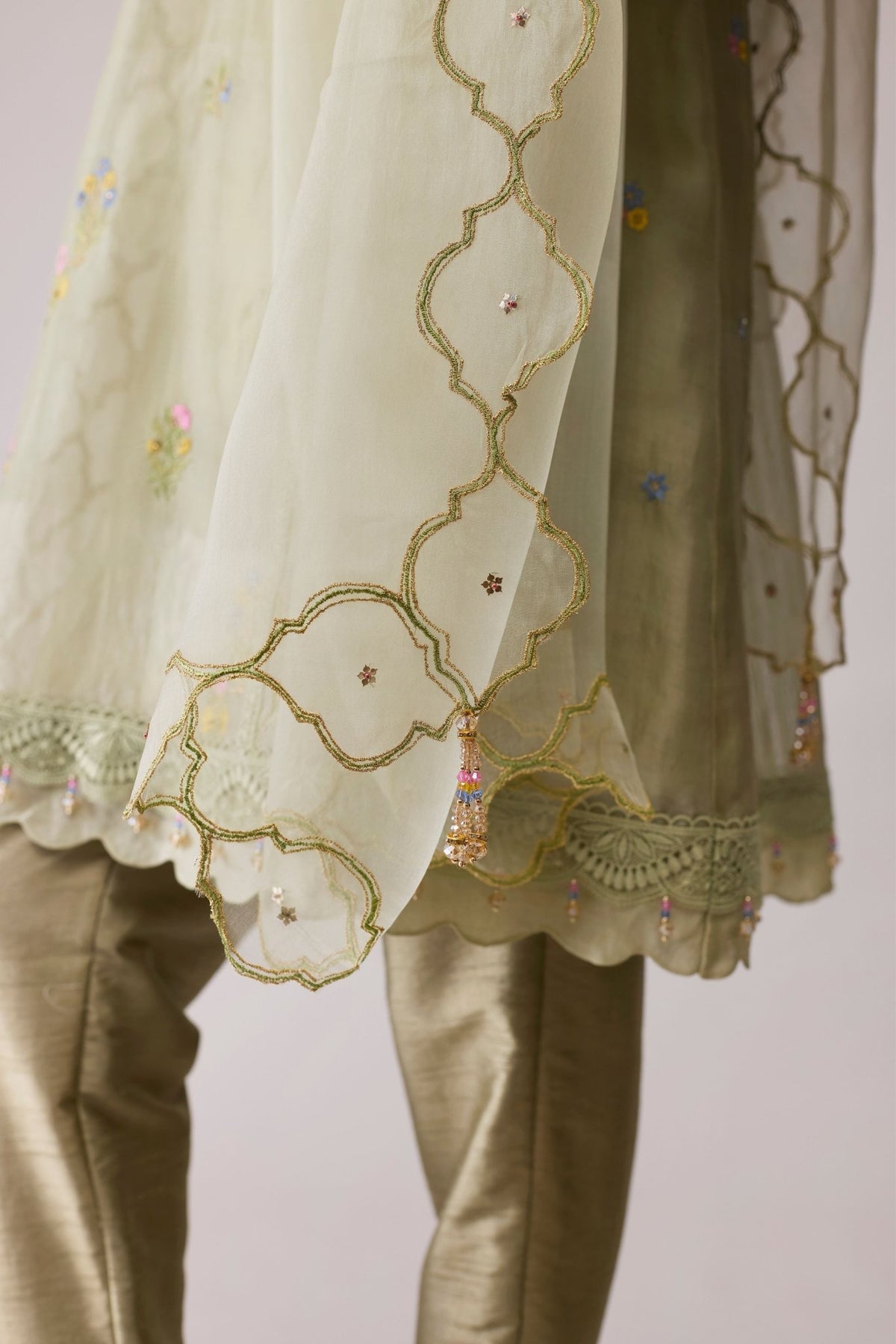 Farida Green Kurta Set