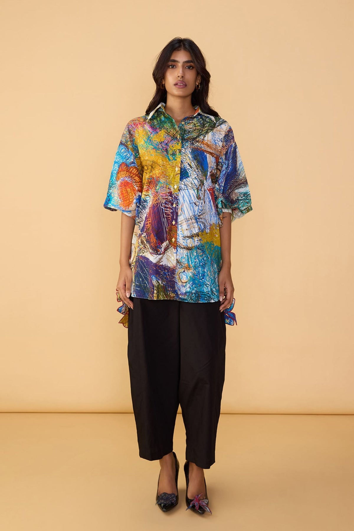 Solid Loly Trouser in Black