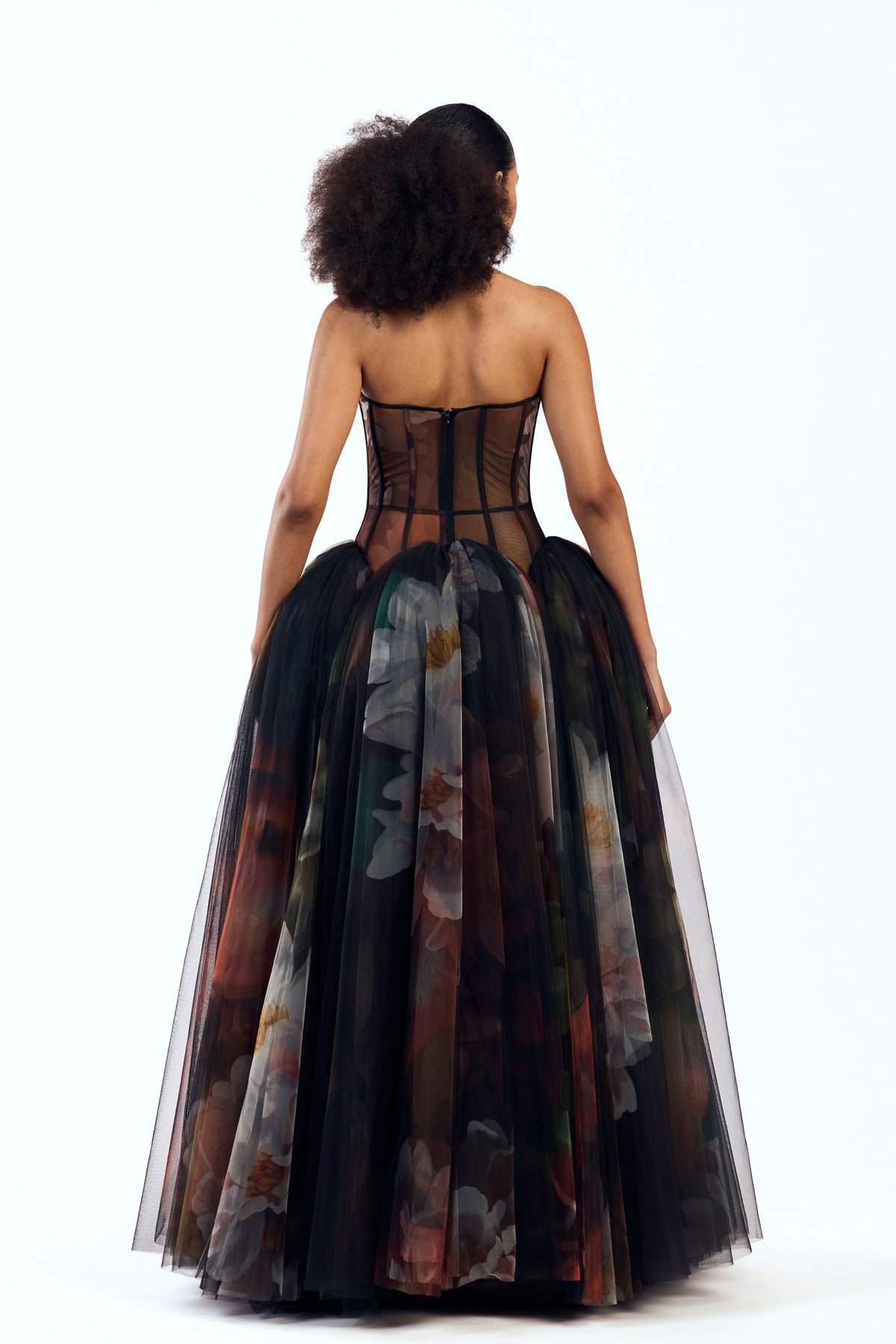 Drop Waisted Corseted Gown