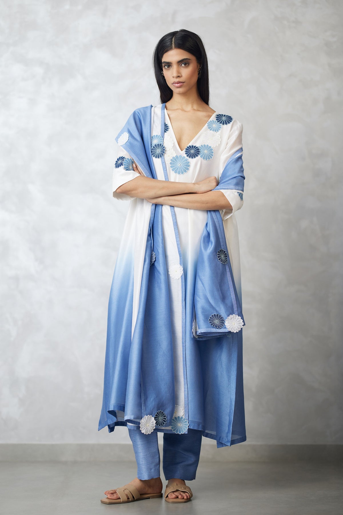 Ivory Ombre Kurta Set