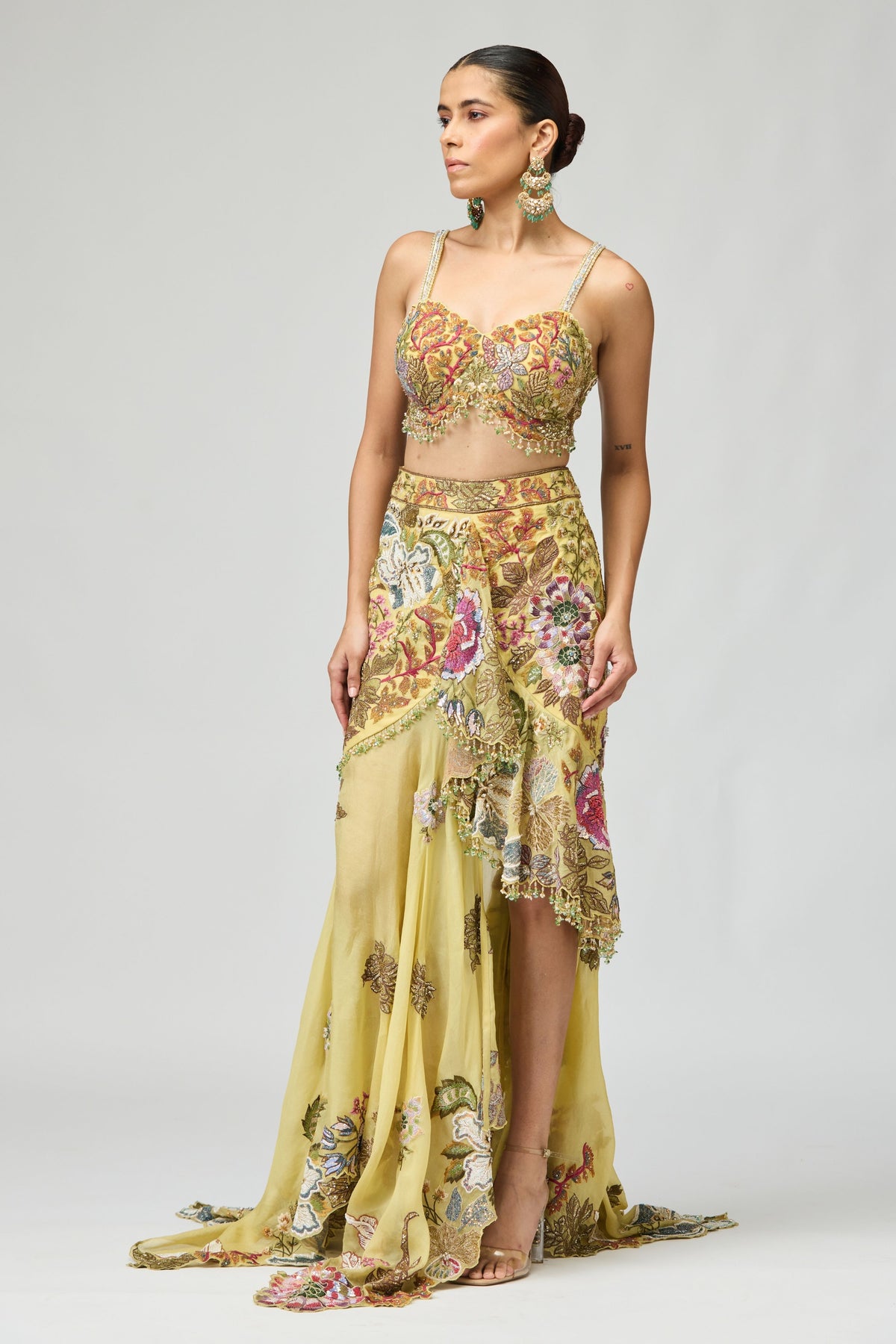 Asymmetrical Organza Co-ord Set