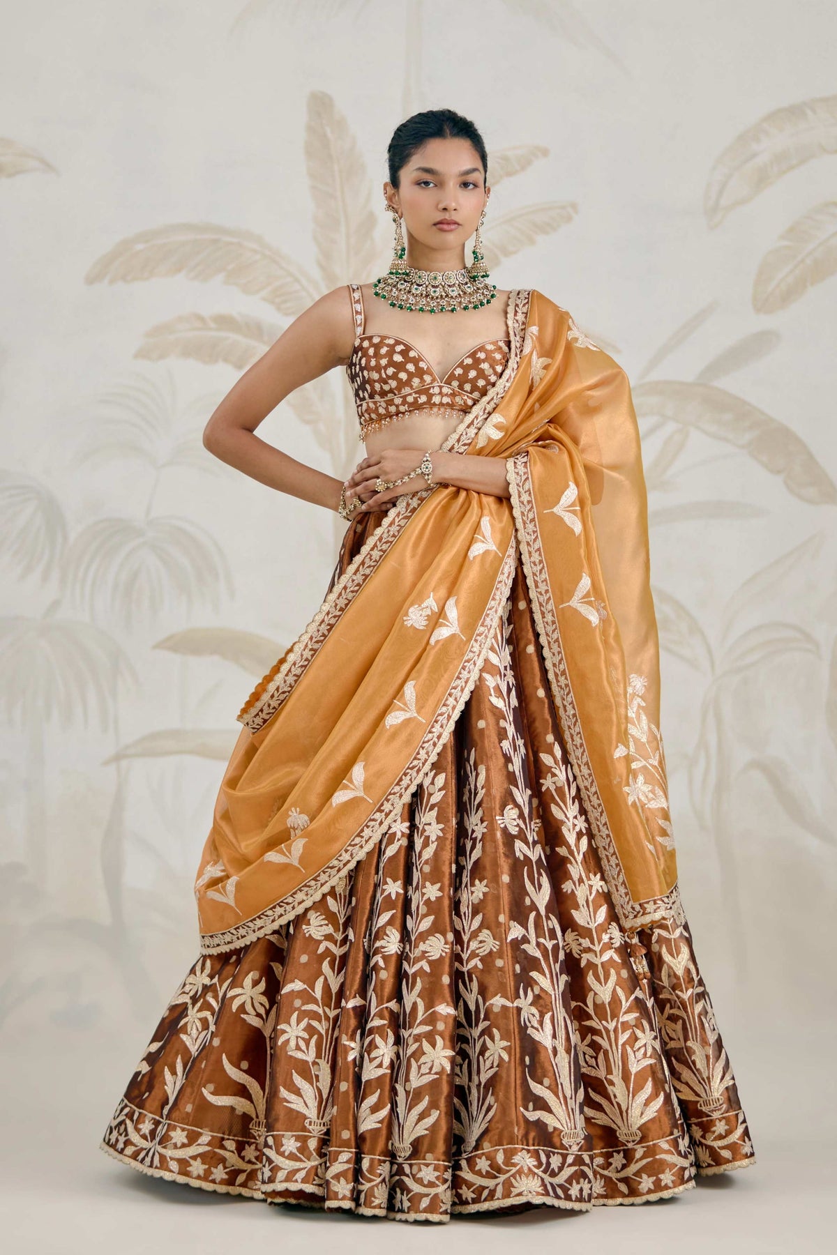 Coffee Brown Lehenga Set