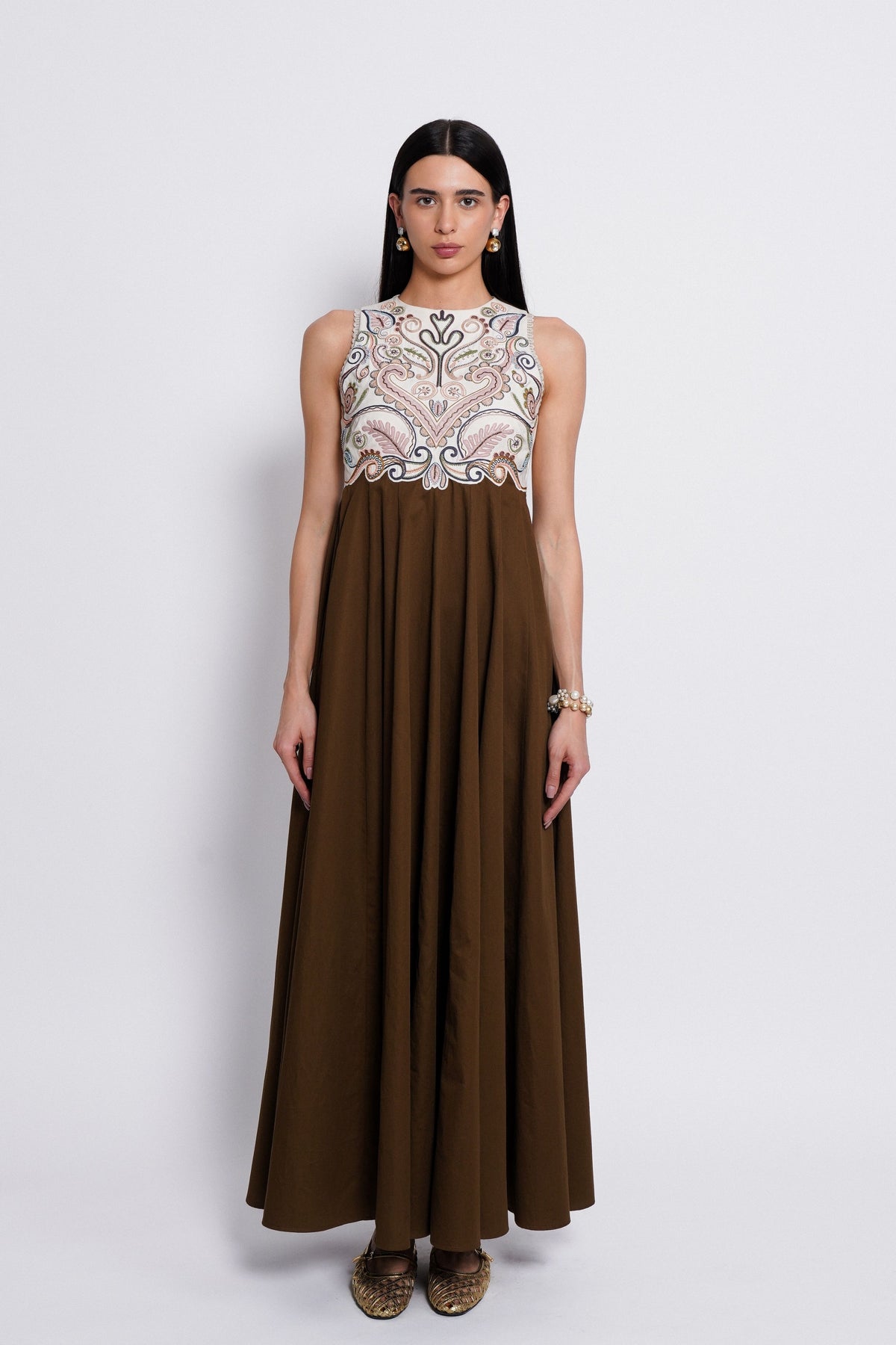 Sutra Brown Dress