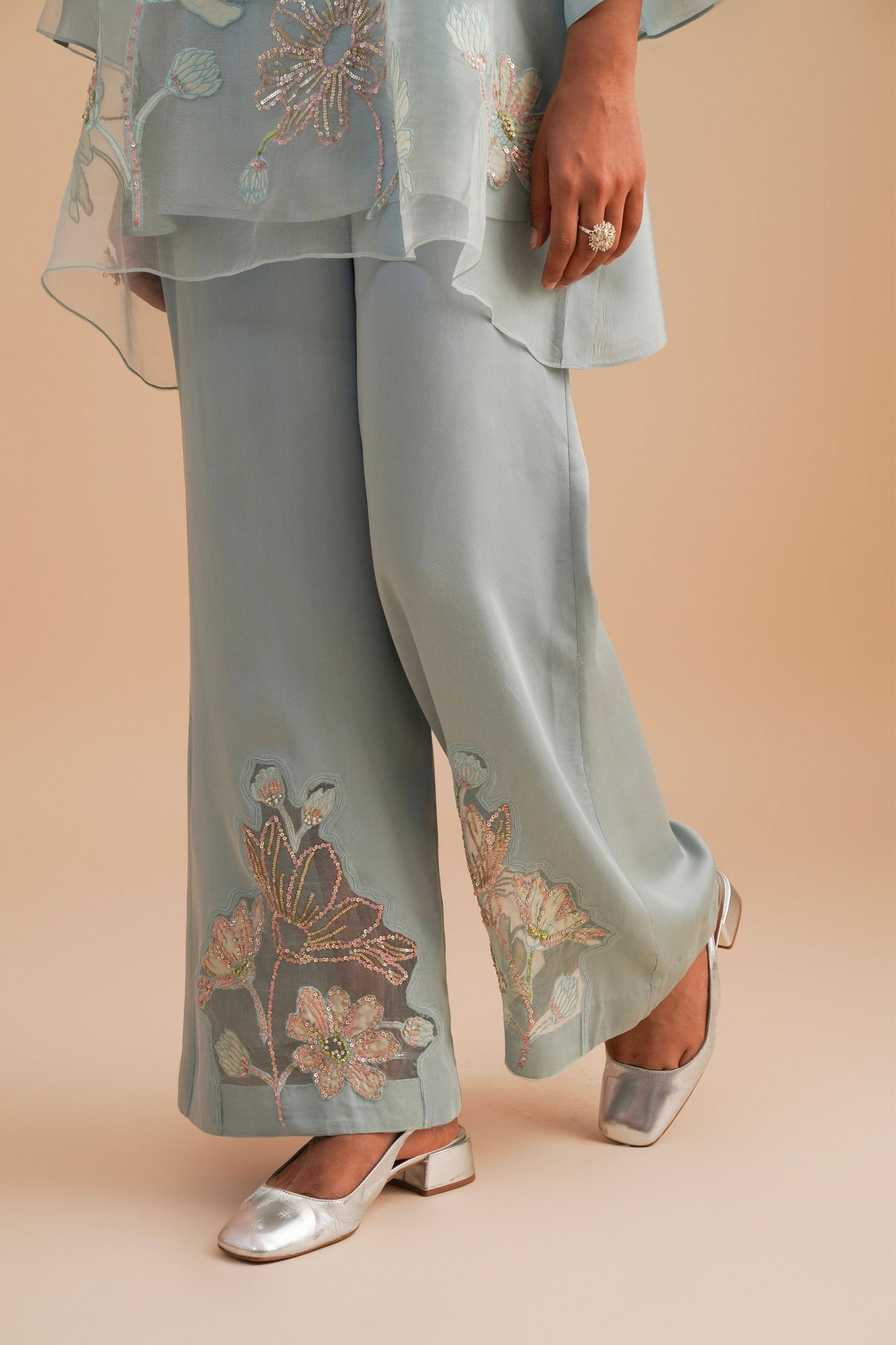Floral Powder Blue Co-ord Set