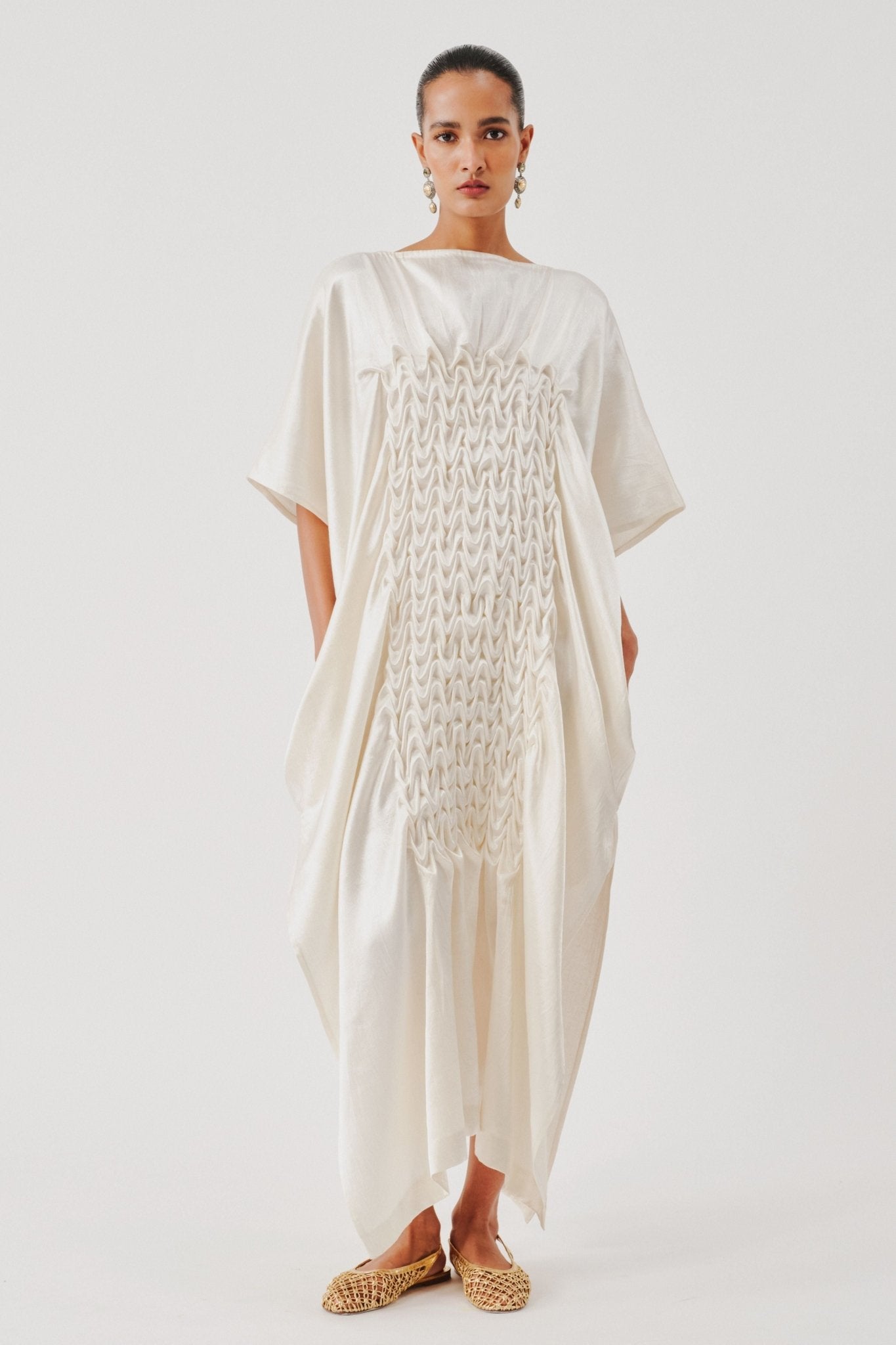 White Coral Dress - Aroka - Elahe