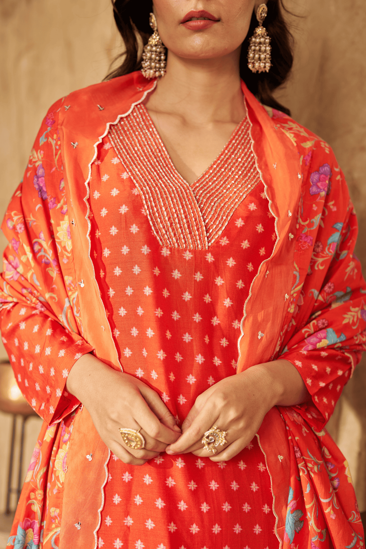 Bia Burnt Orange Kurta Set