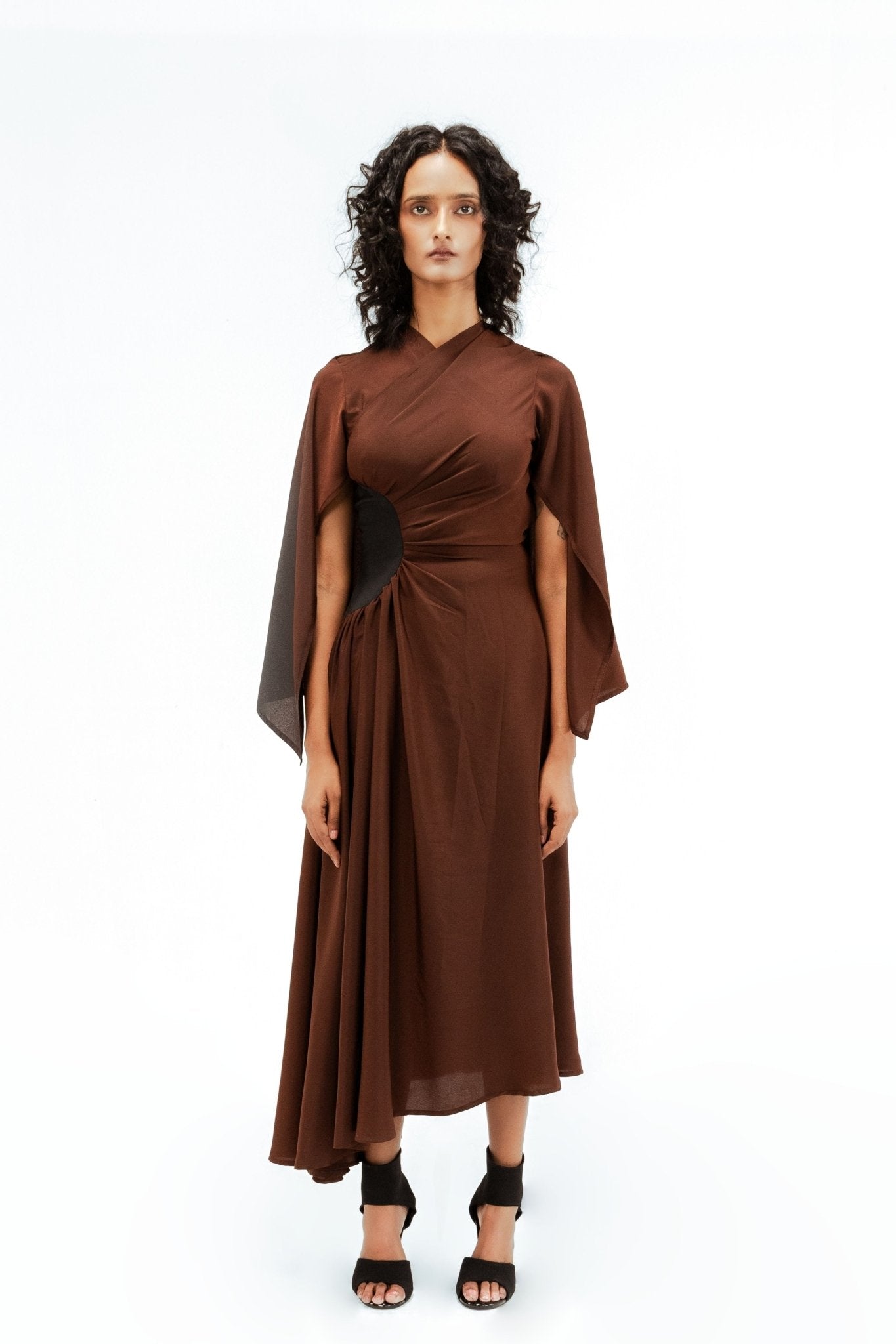 Kaia Draped Dress - Leh Studios - Elahe