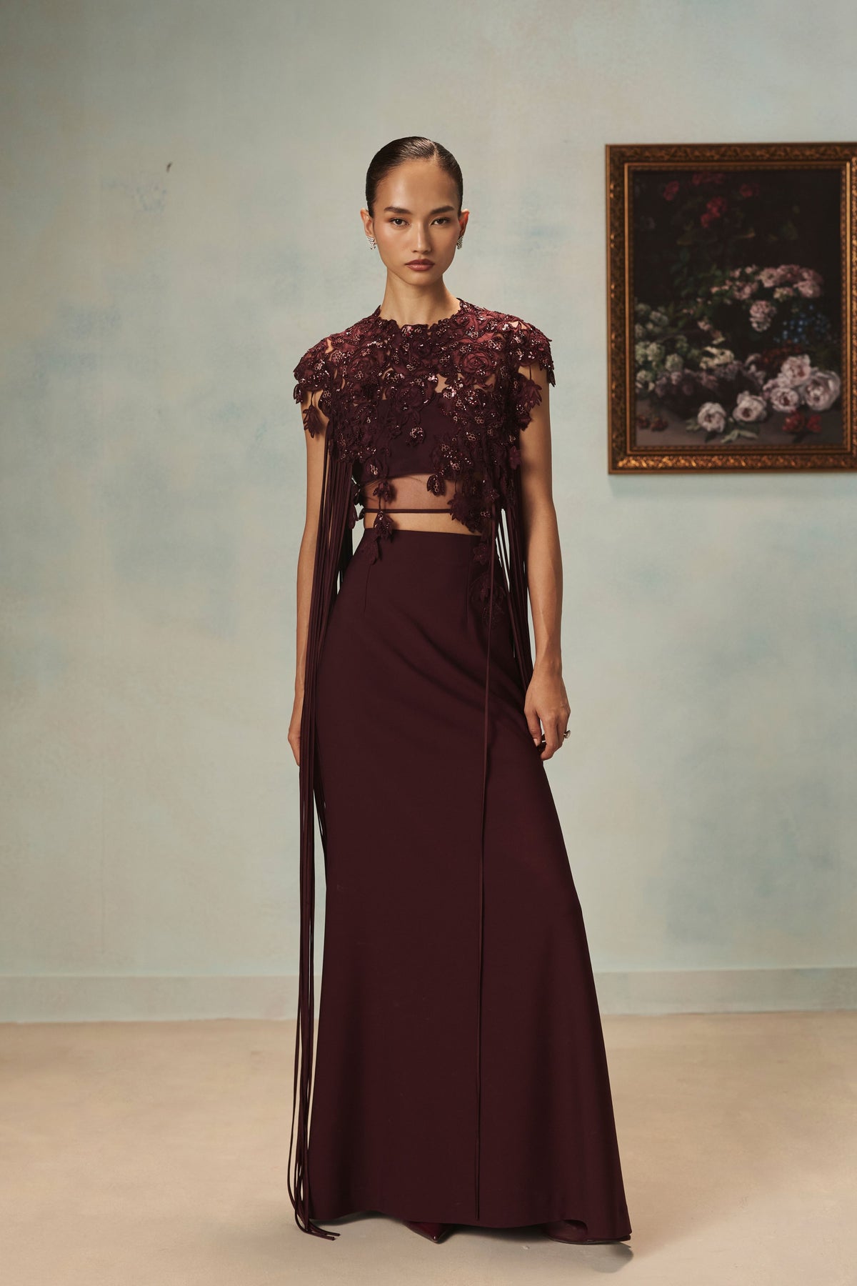 Vienna Merlot Top And Pants