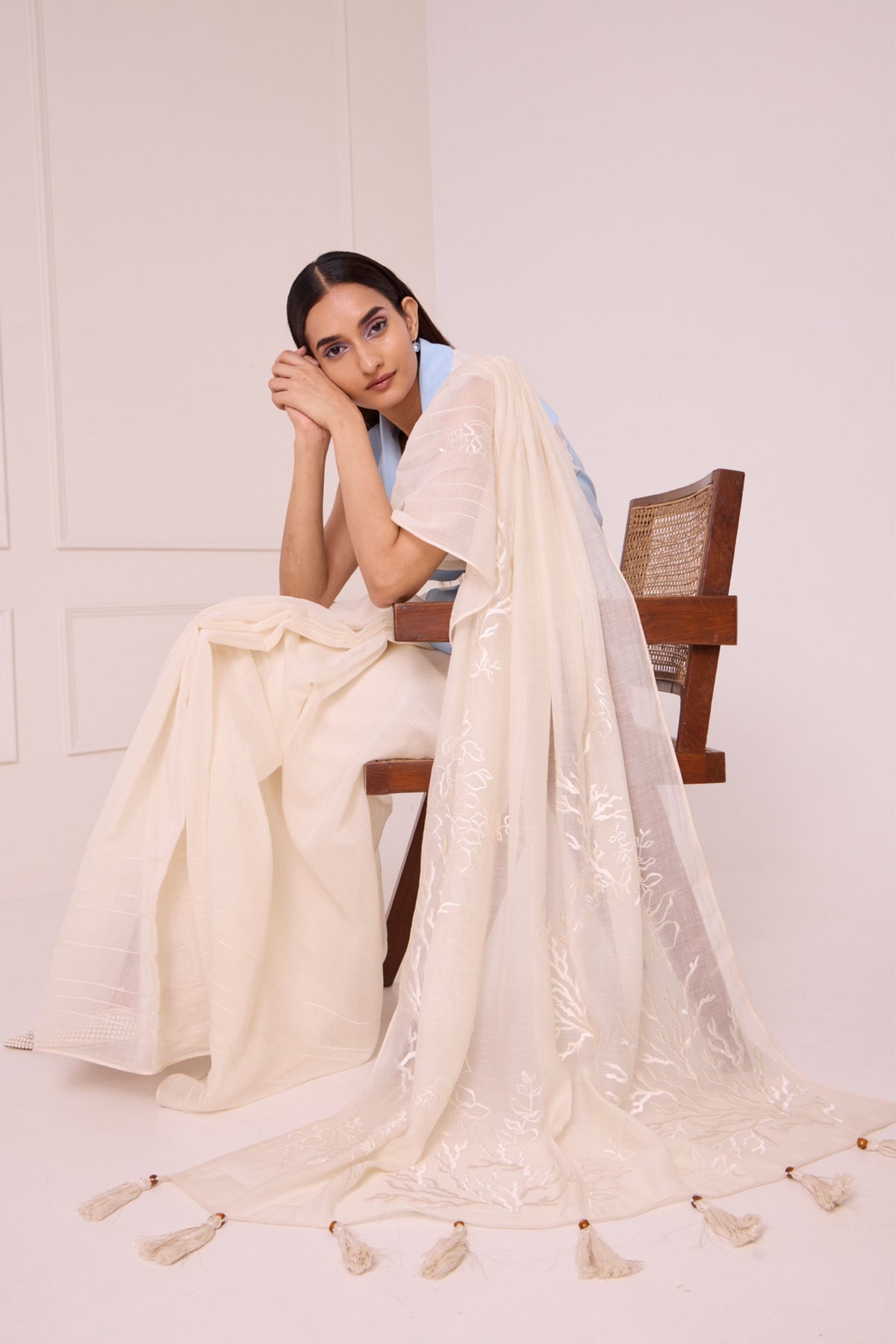 Zarya Wrapped Vest & Saree
