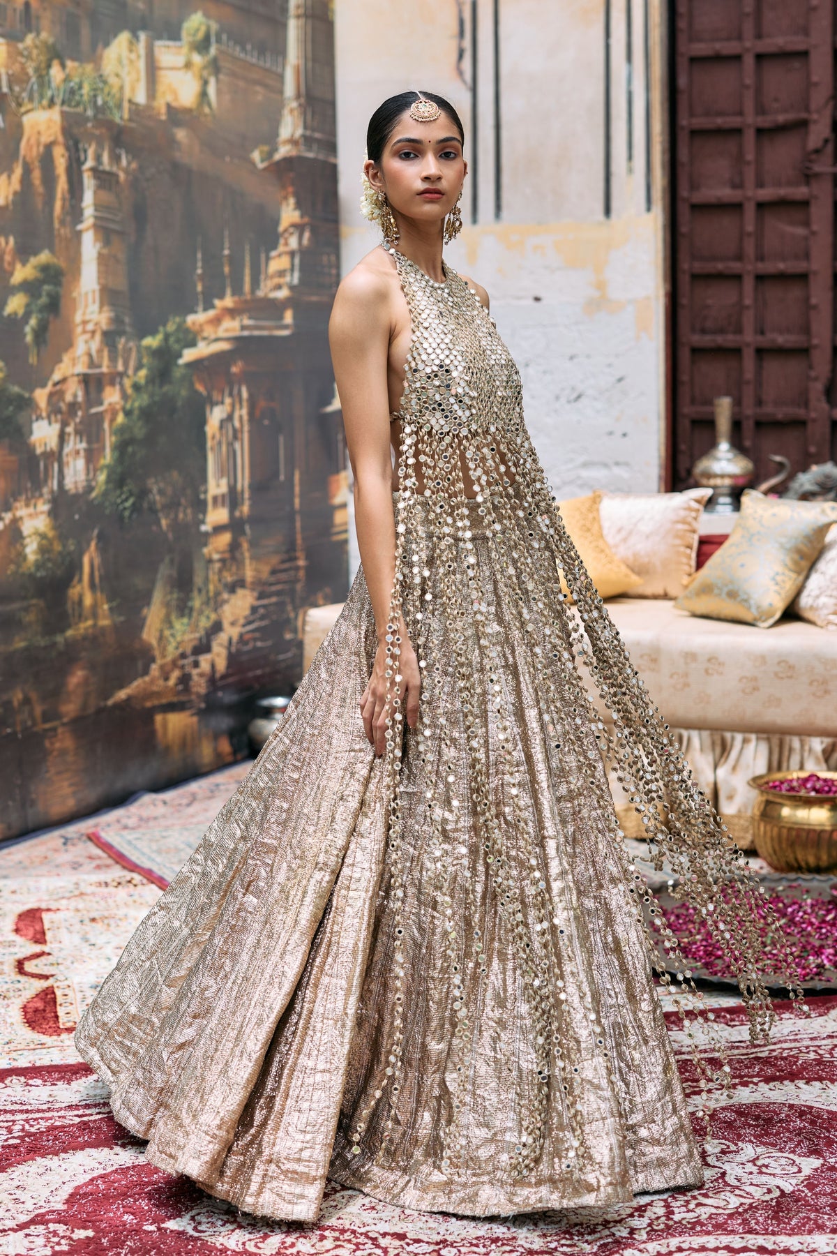 Silver Mridula Lehenga Set