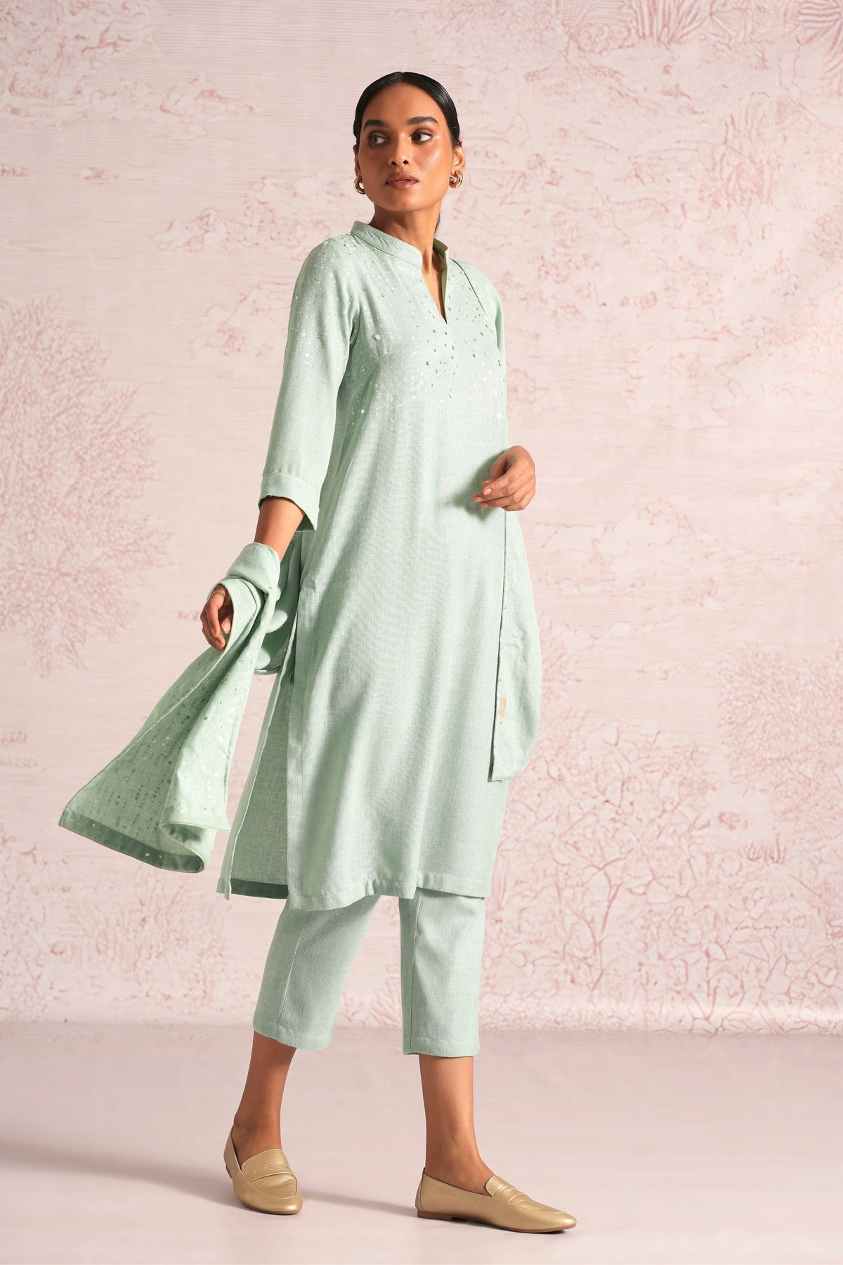 Shimmer Cloud Kurta & Pant