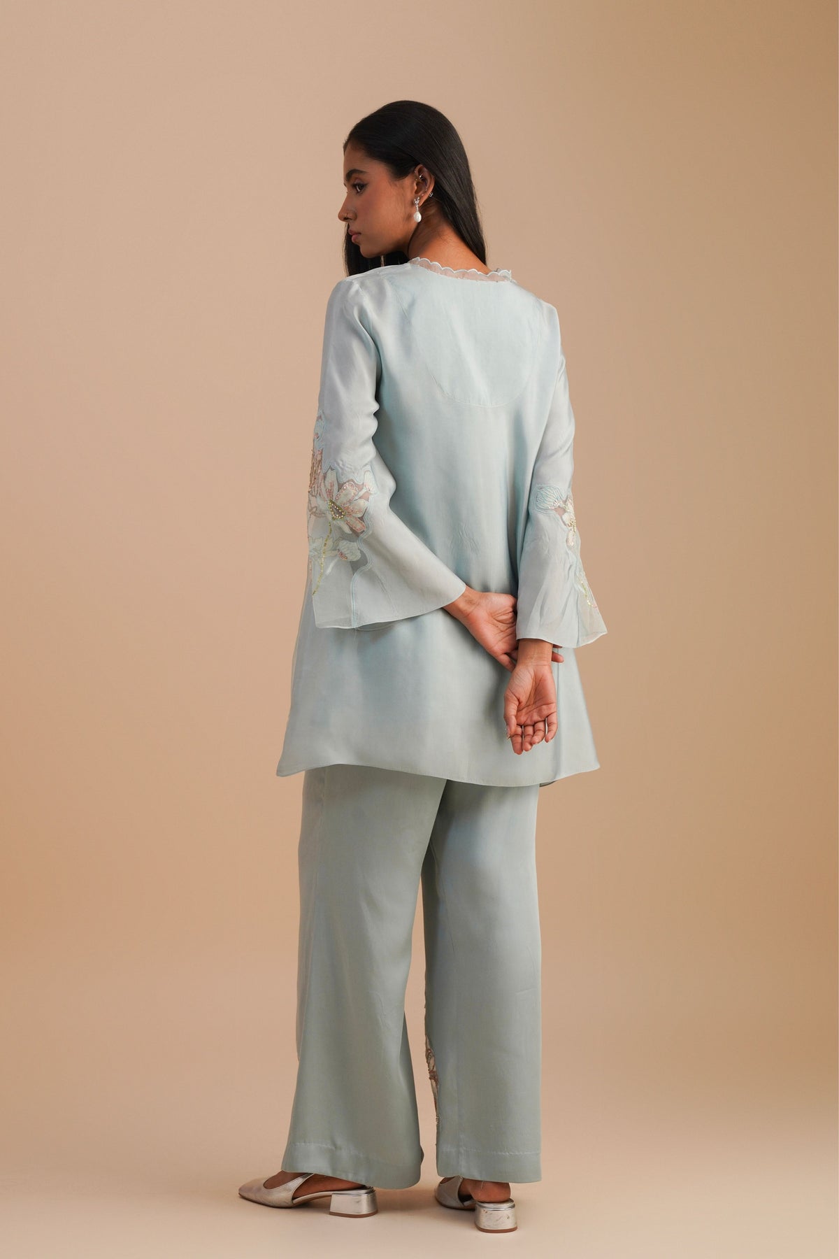 Floral Powder Blue Co-ord Set