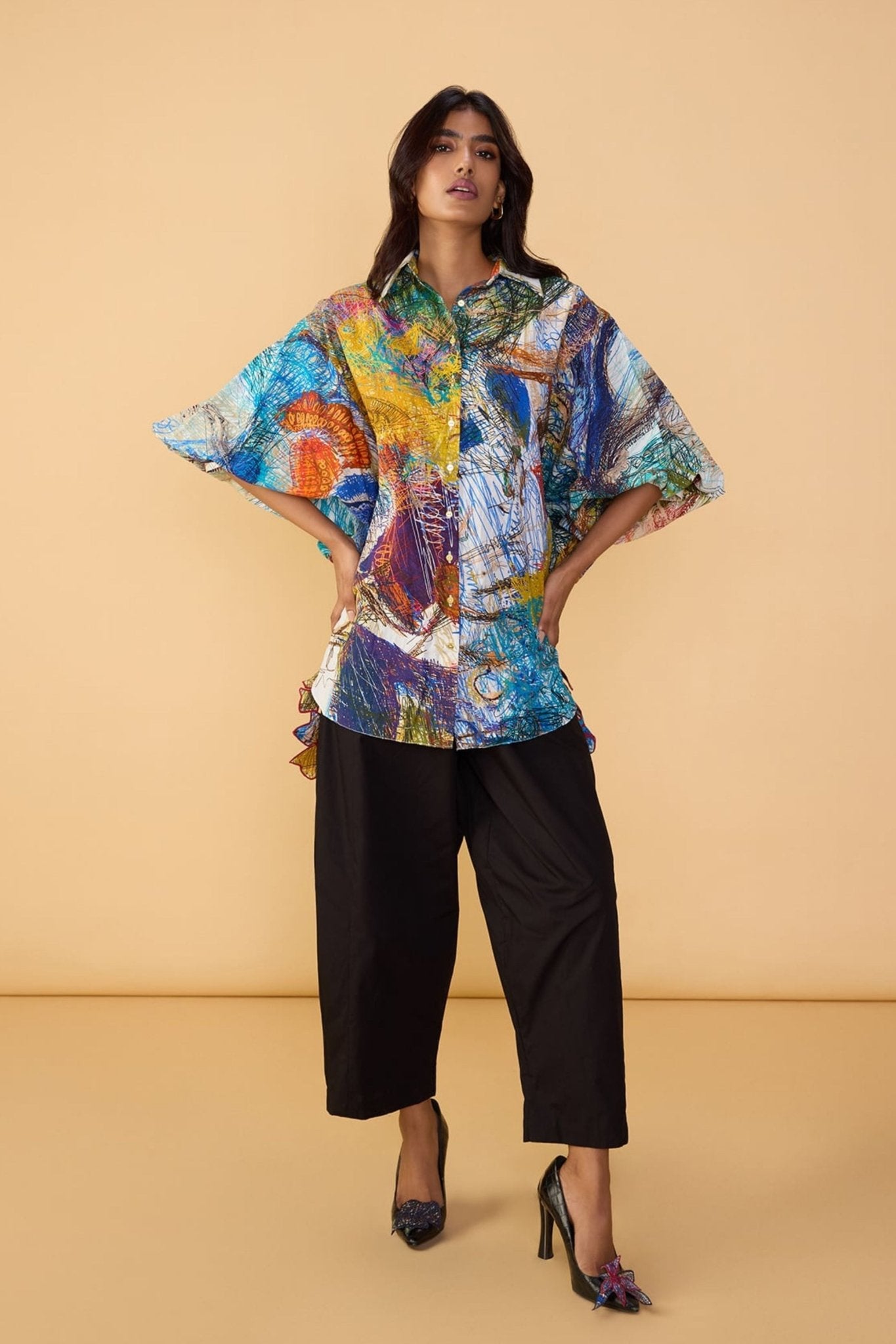 Solid Loly Trouser in Black - Saaksha & Kinni - Elahe