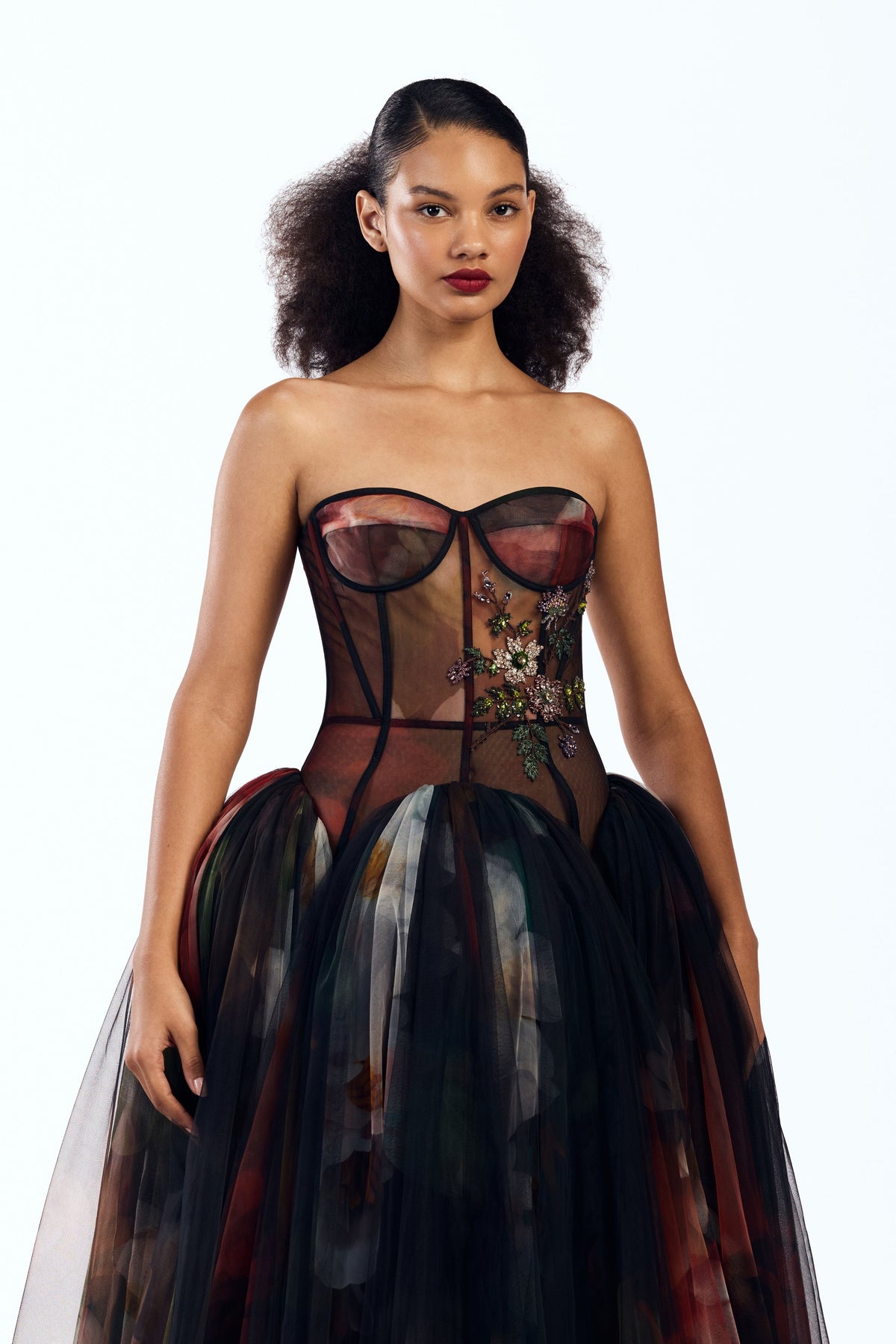 Drop Waisted Corseted Gown