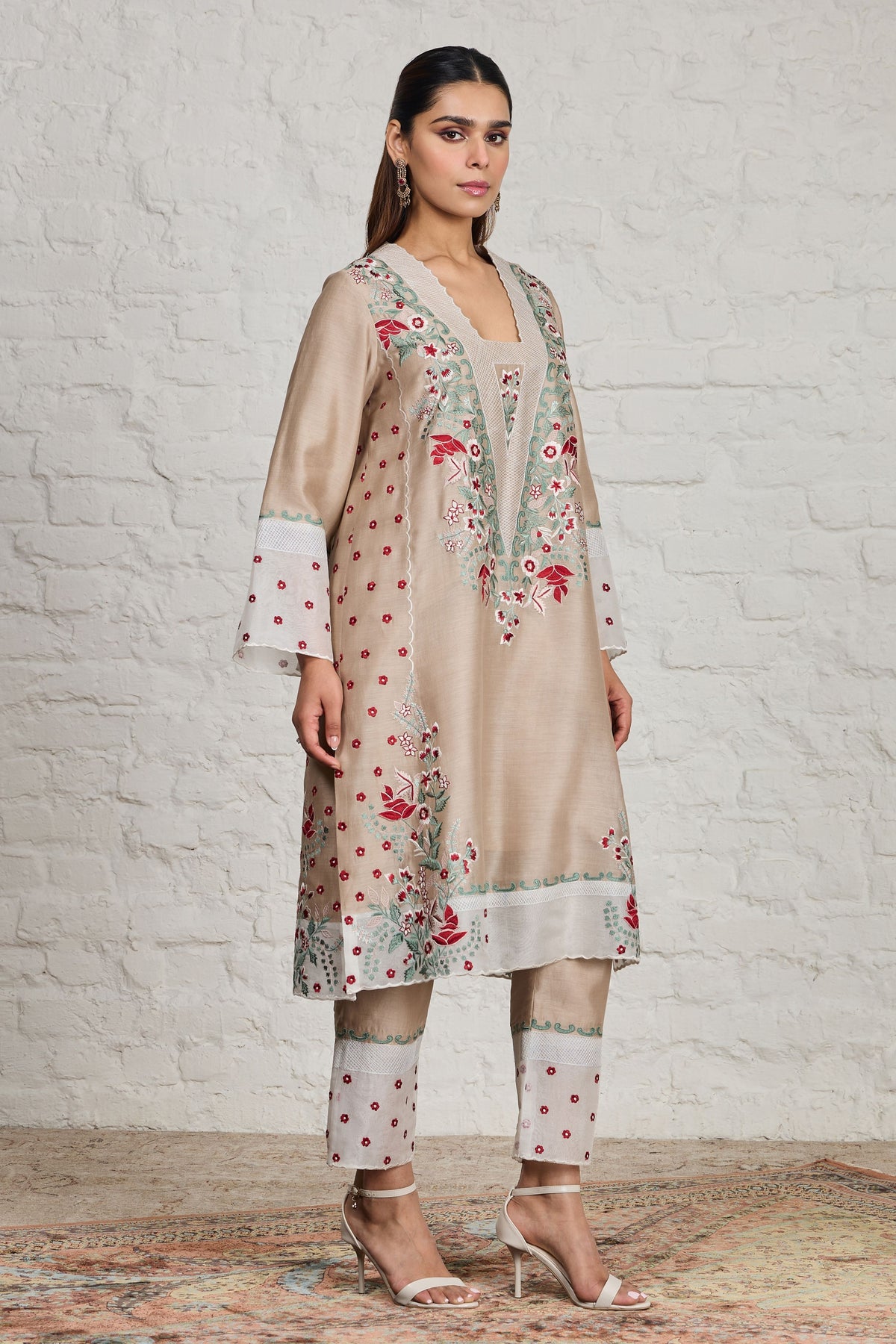 Eira Beige Kurta Set