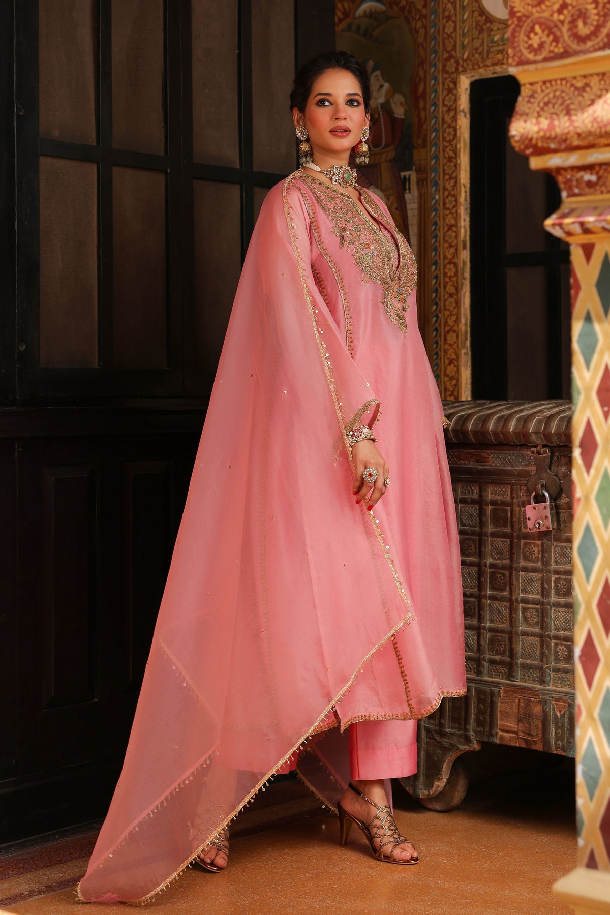 Ahista Pink Pakhi Kurta Set