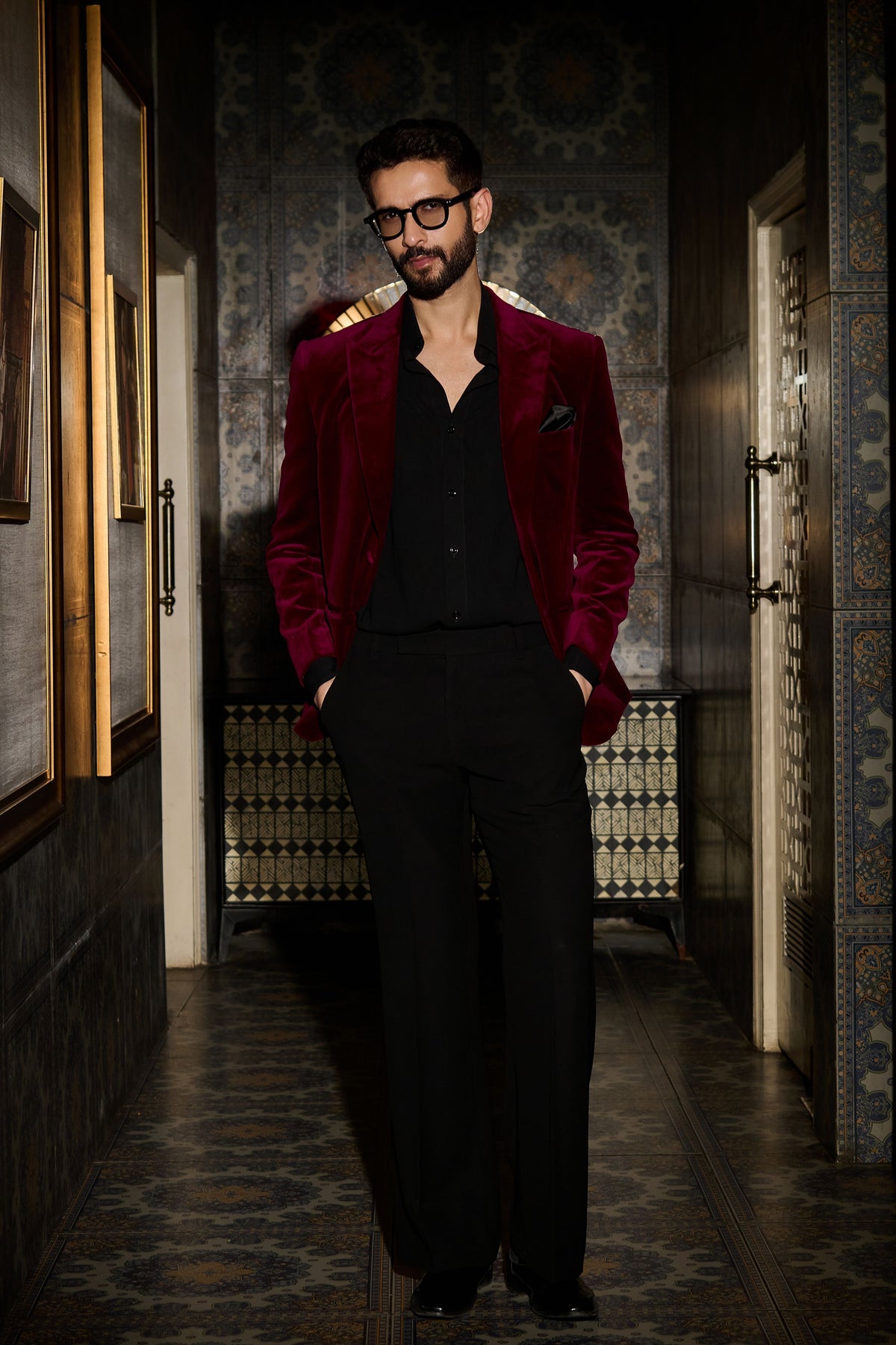 Crimson Tuxedo Set