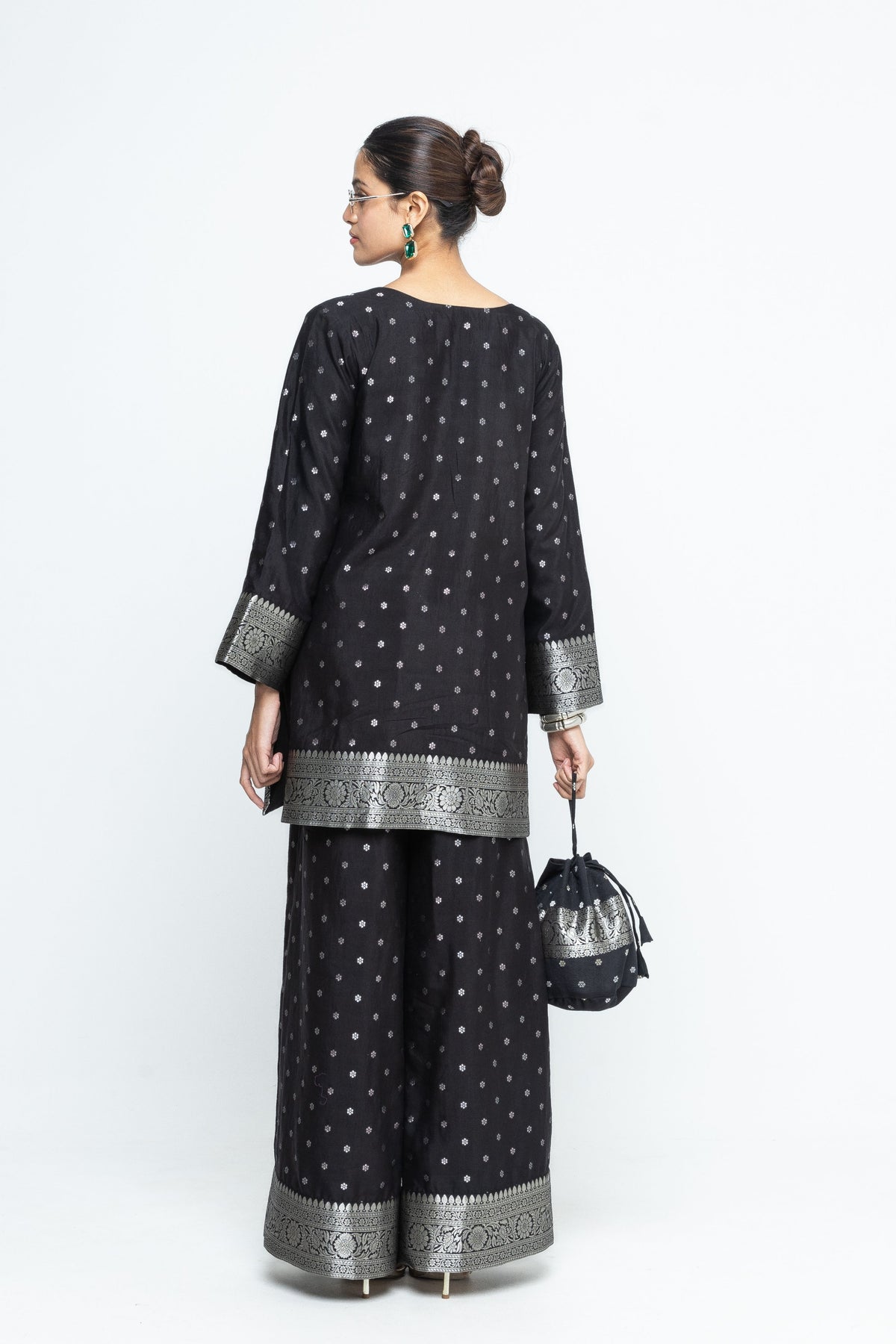 Seerat Jaal Black Tunic Set