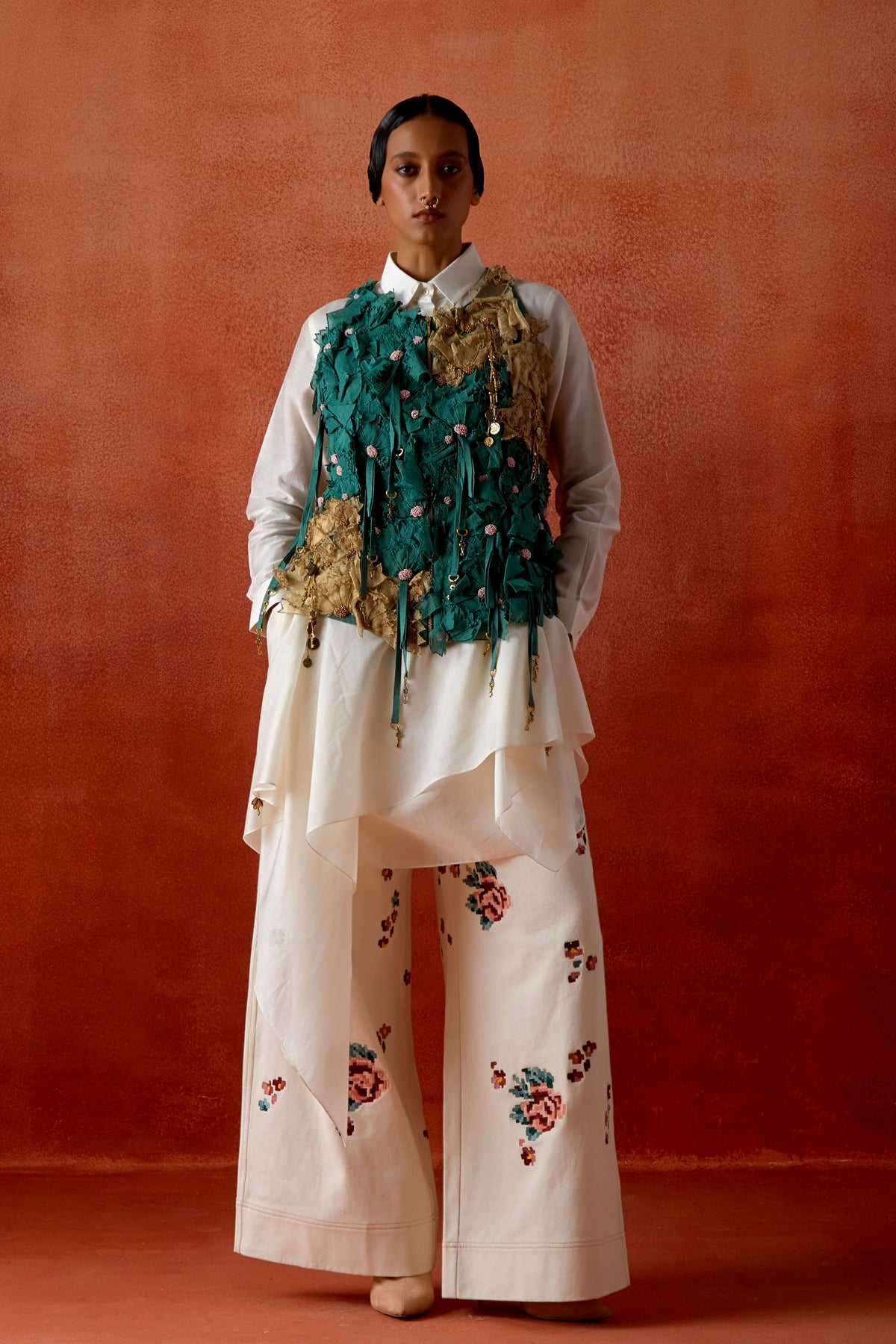 3d Flower Jacket Set