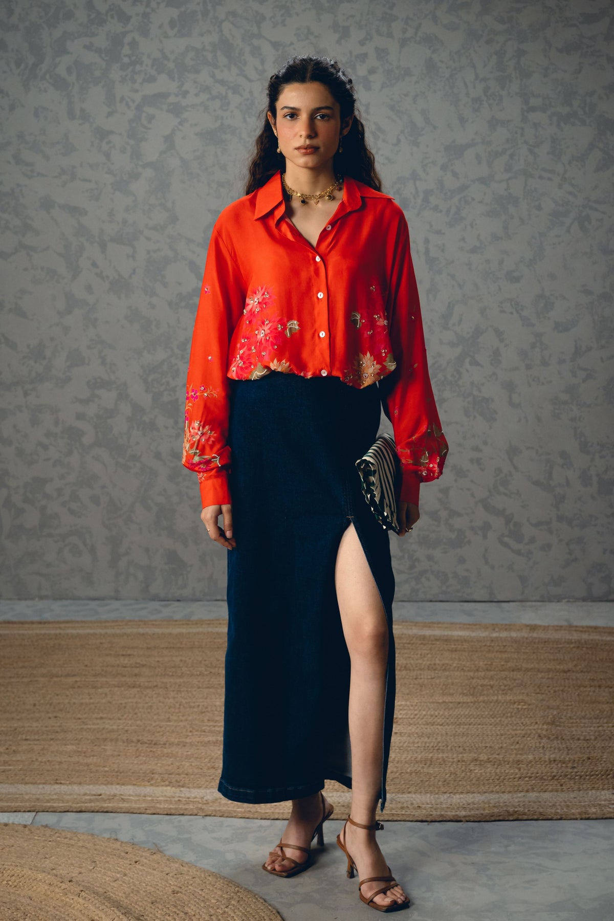 Jade Orange Shirt