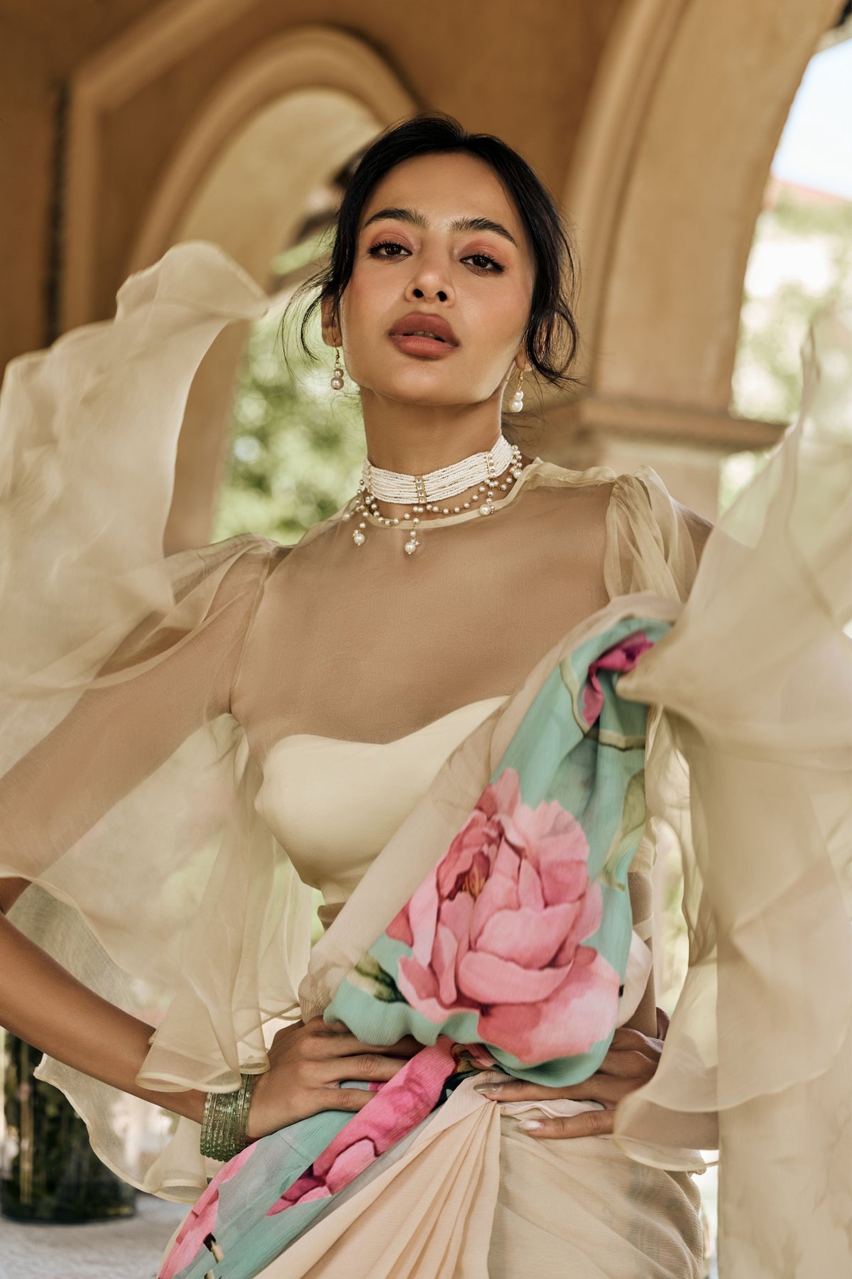 Monica Ocean Breeze Ombre Saree