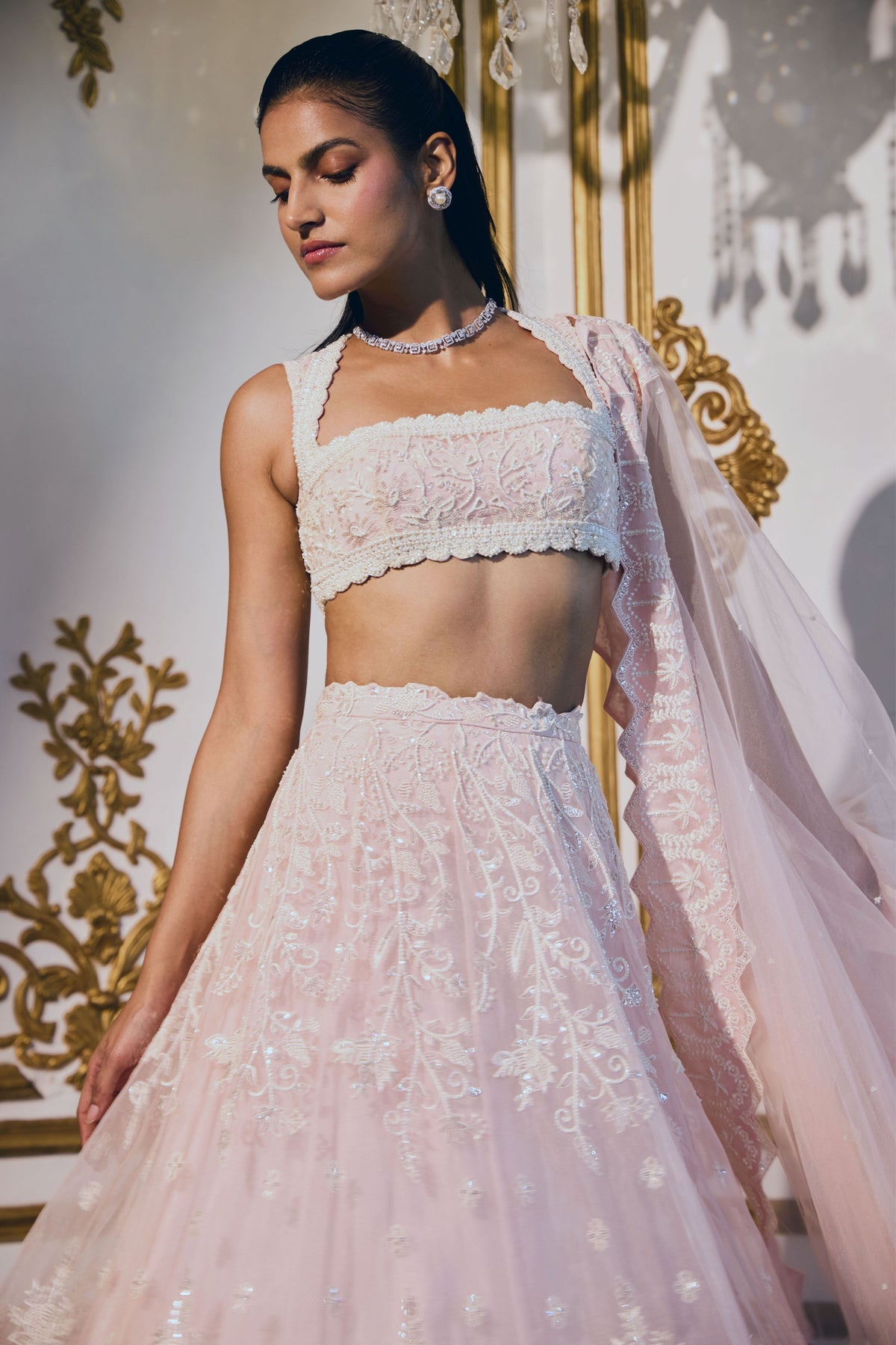 Tropicana Soft Pink  Lehenga Set