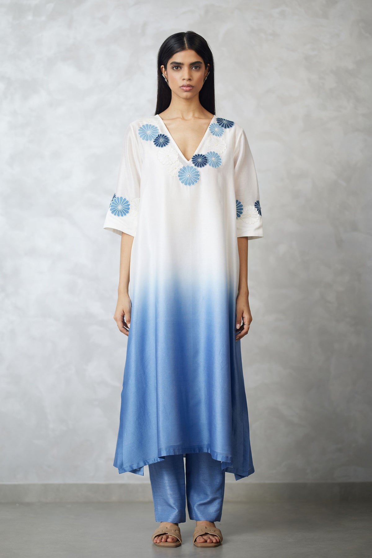 Ivory Ombre Kurta Set
