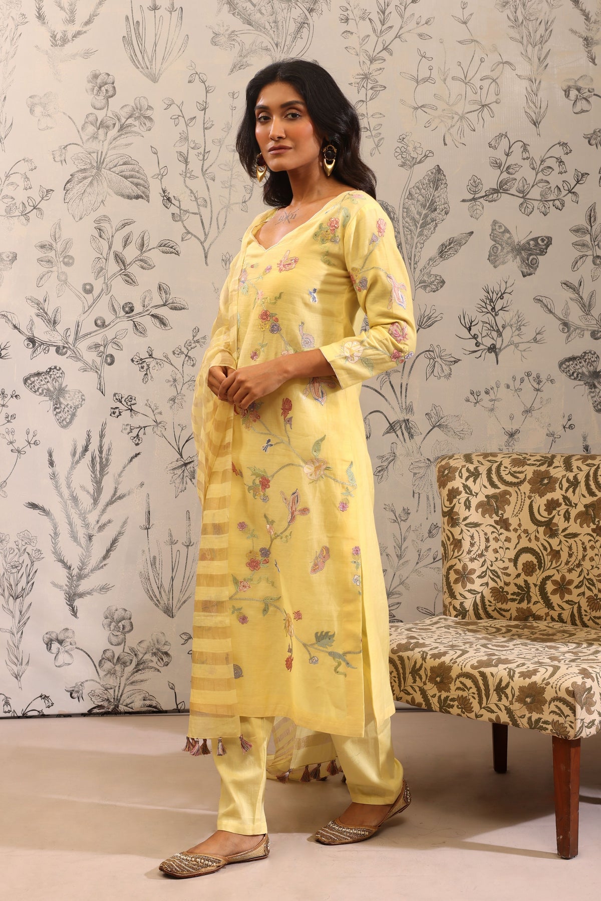 Harita Yellow Kurta Set