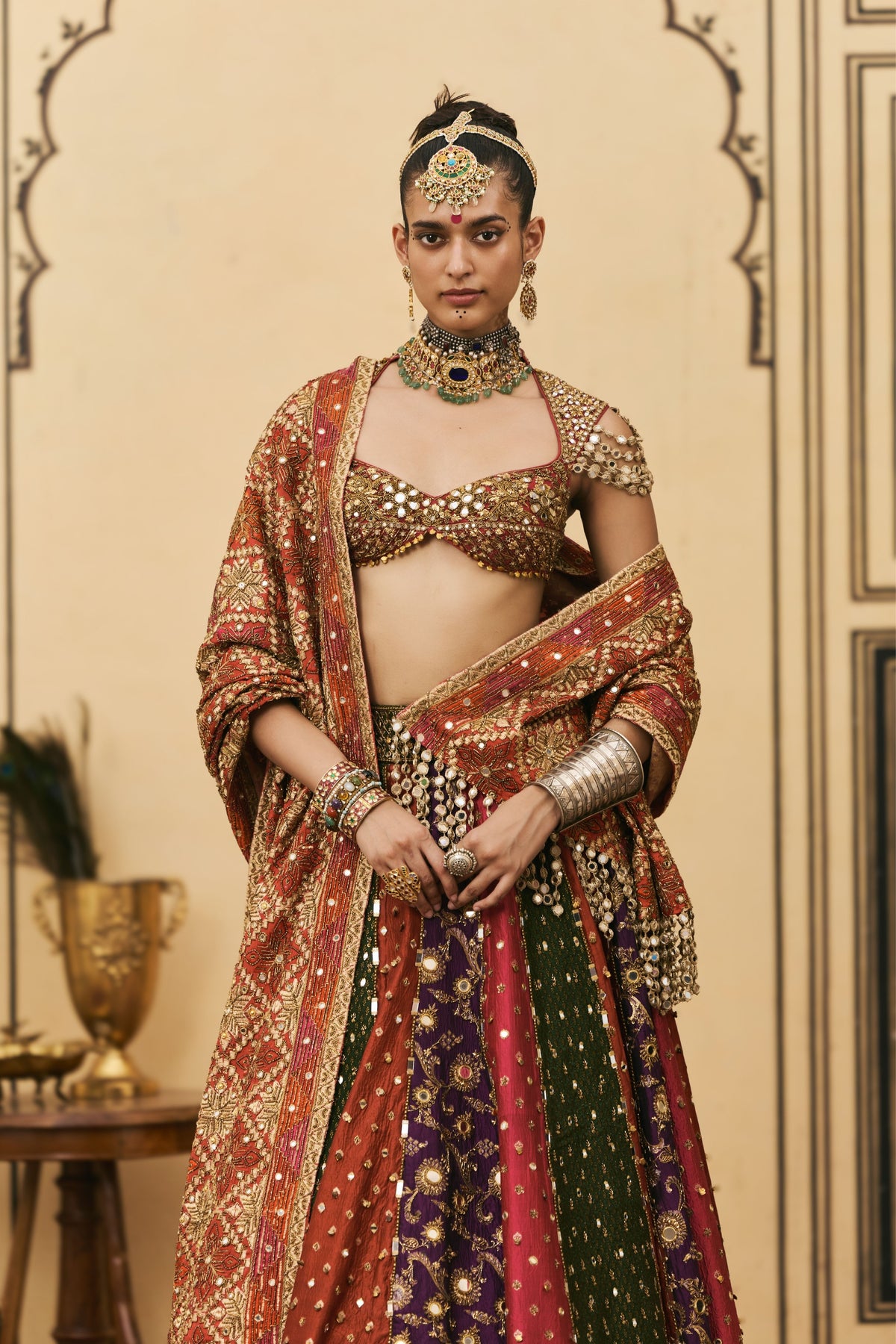 Chitrangi Phulkari Lehenga Set