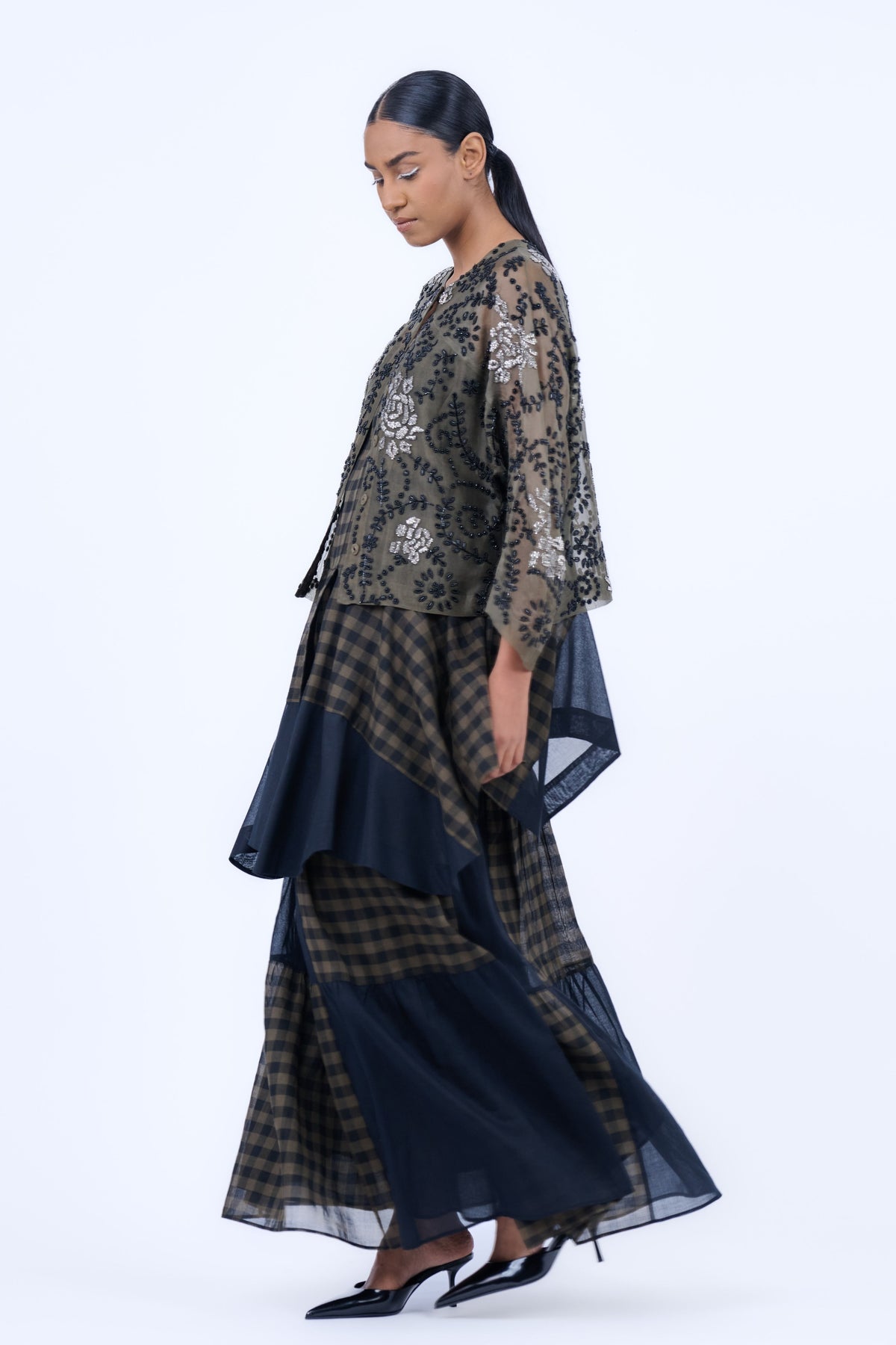 Silk Organza Beadwork Jacket