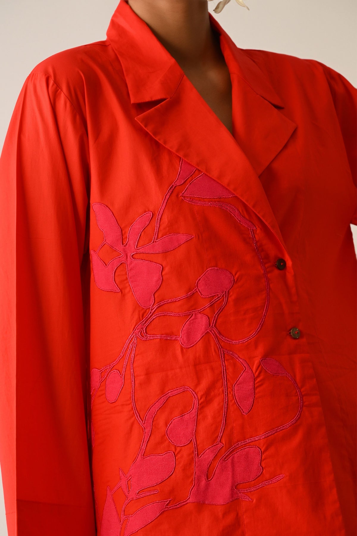 Mono Crimson Psyflora Applique Set