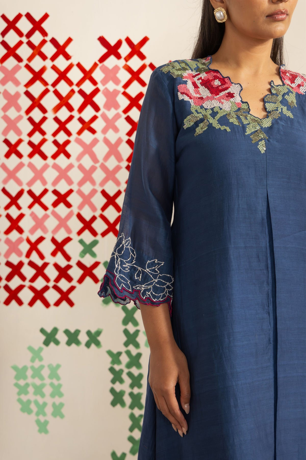 Blue Orchard Kurta Set