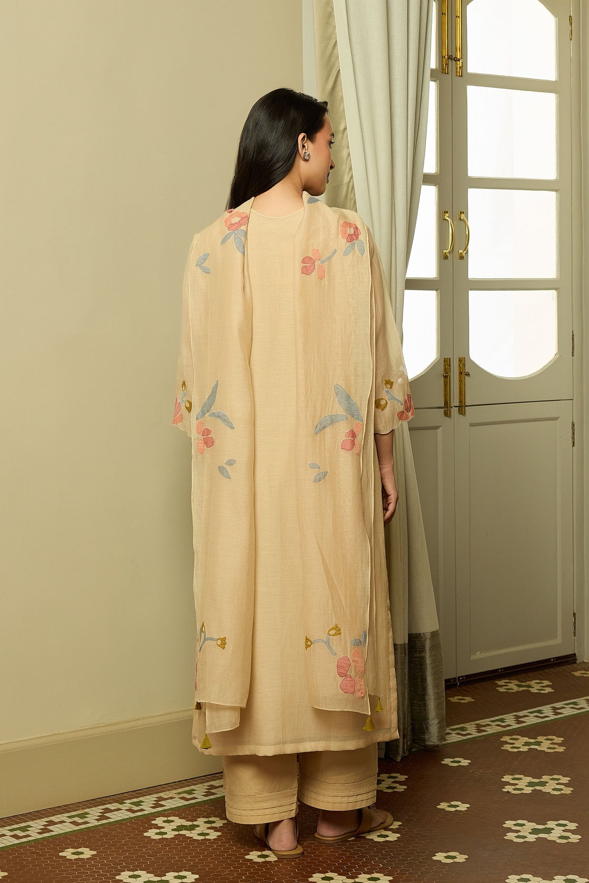 Sand Applique Kurta Set