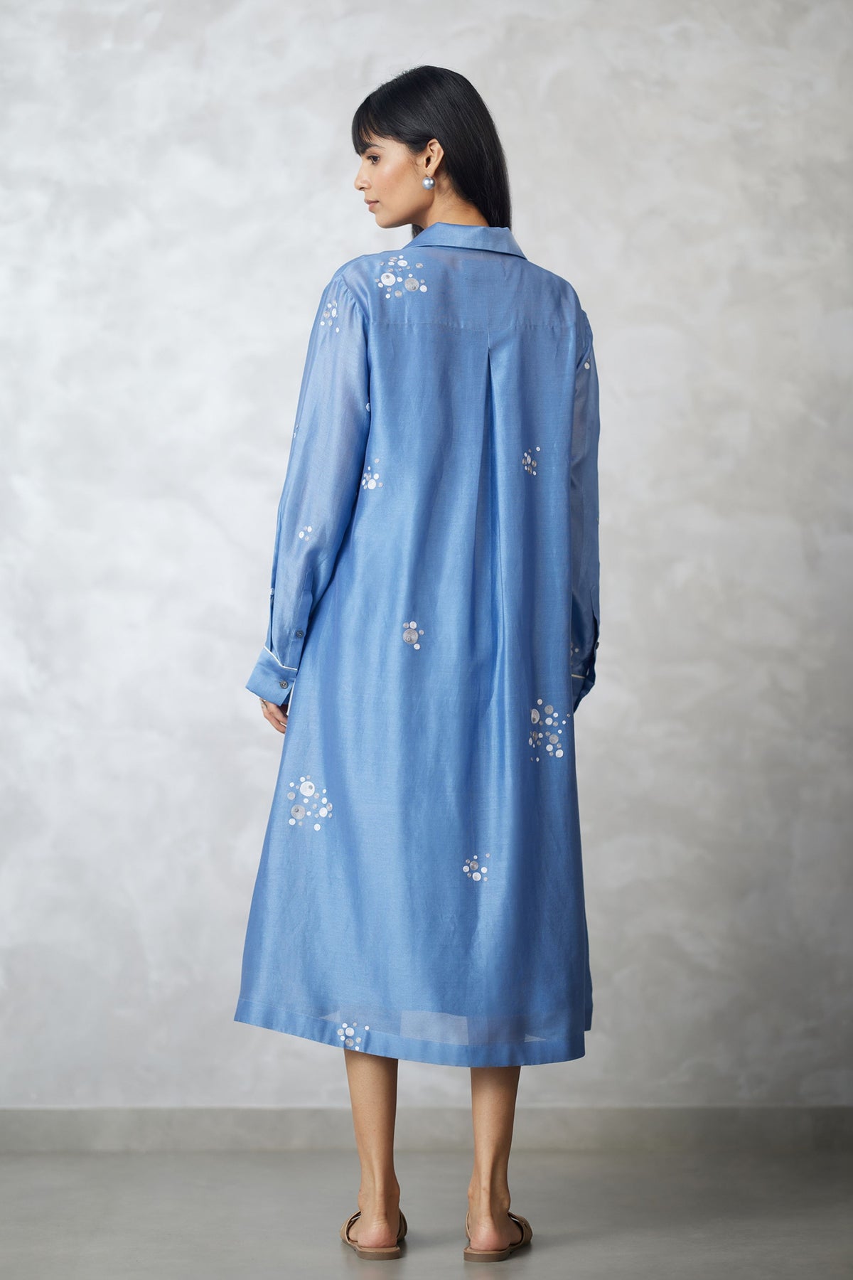 Light Blue Sleeve Dress