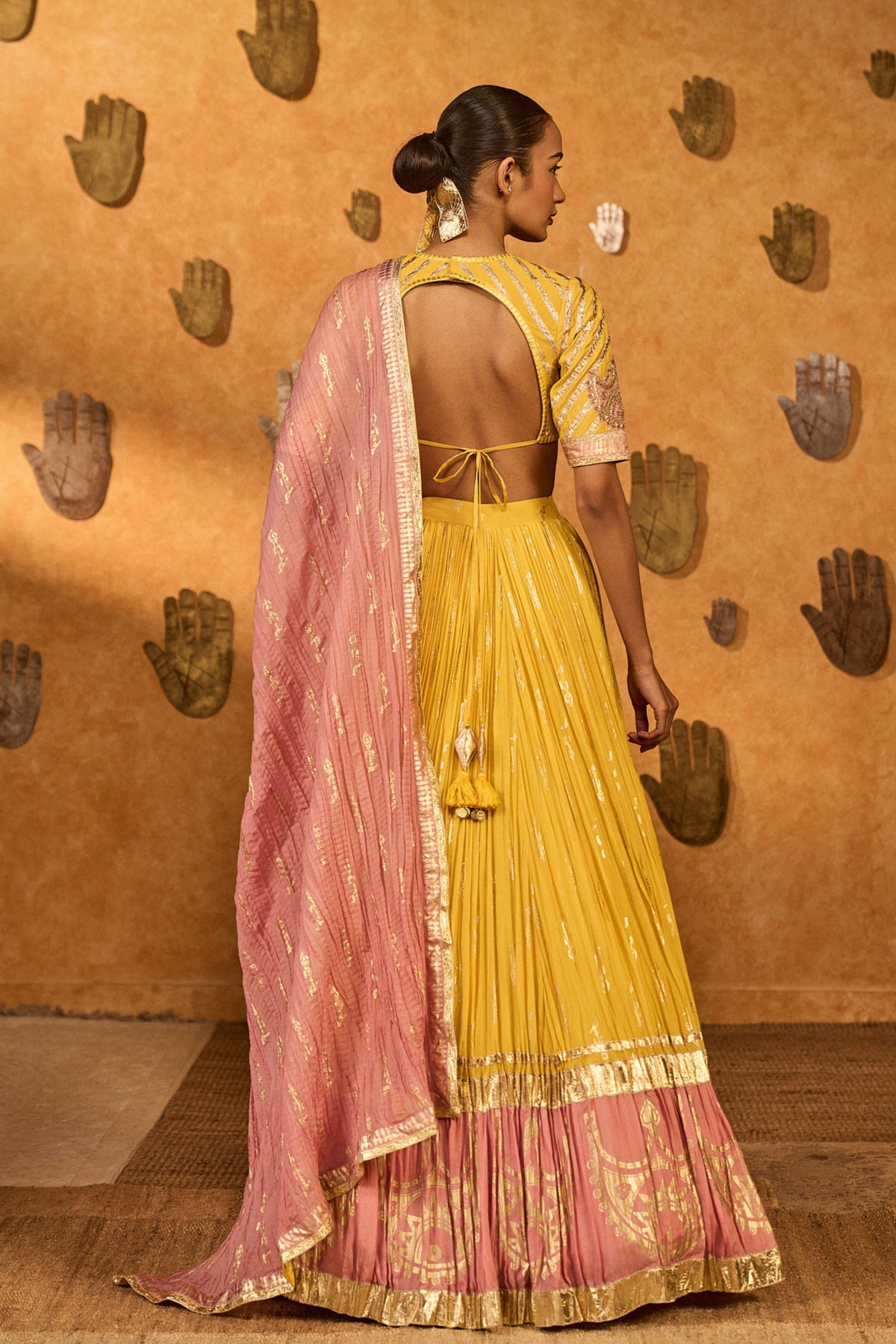 Spiced Ochre Lunar Lehenga Set
