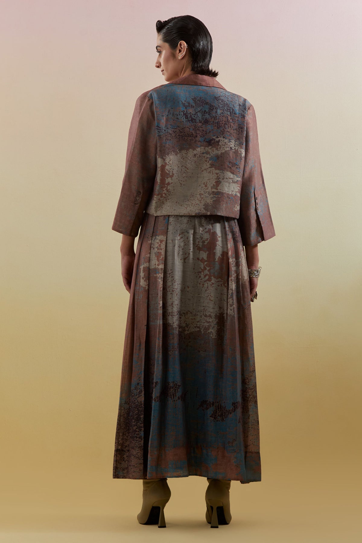 Gliss Brown Dress & Jacket