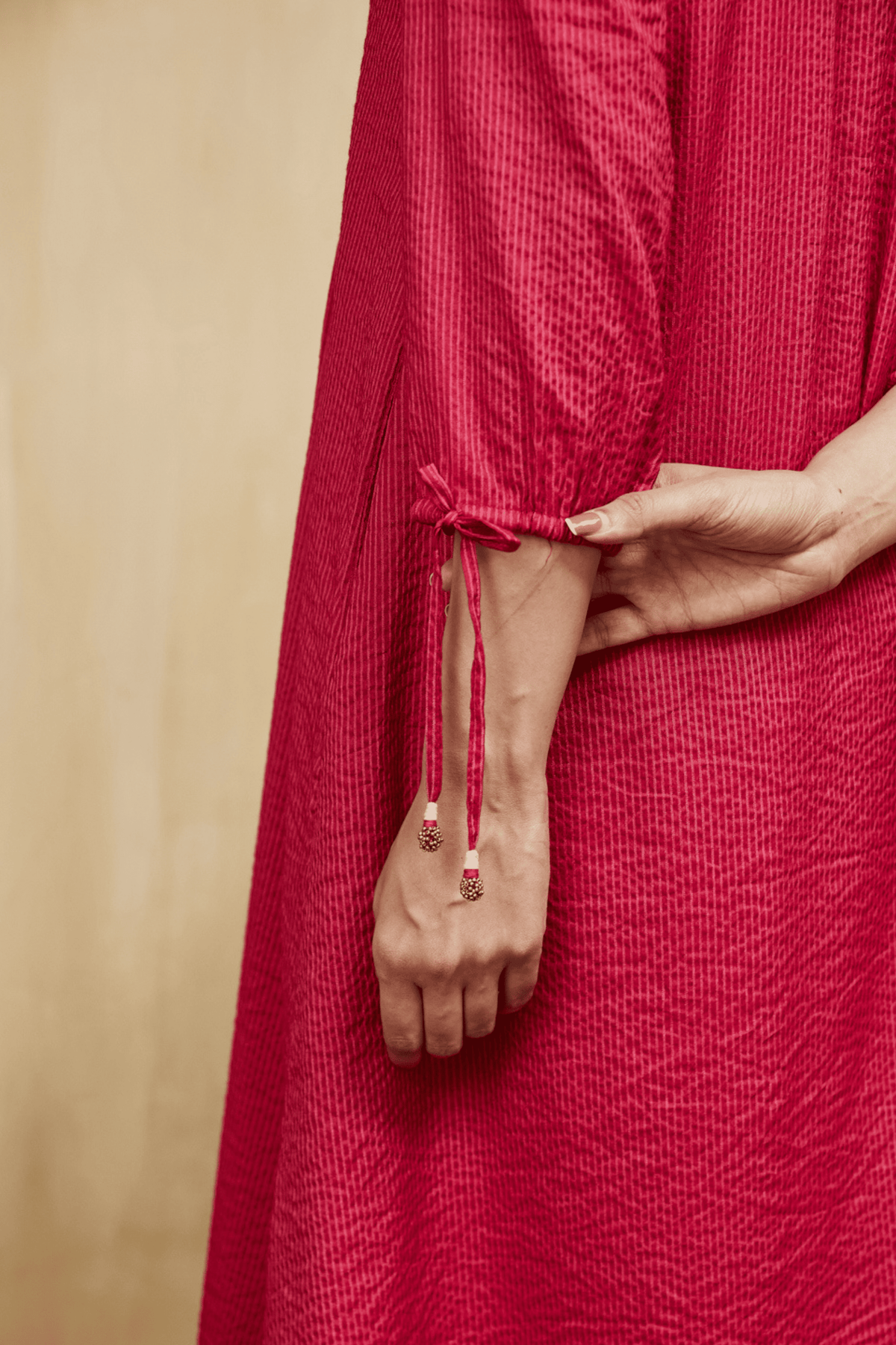 Pink Stripe Rashida Kurta Set