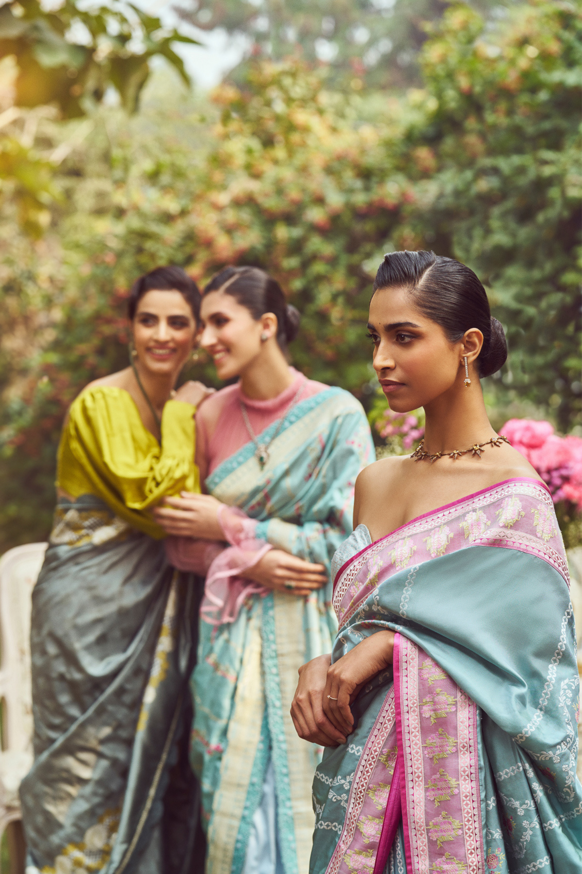 Blue Meenakari Zari Handloom Sari