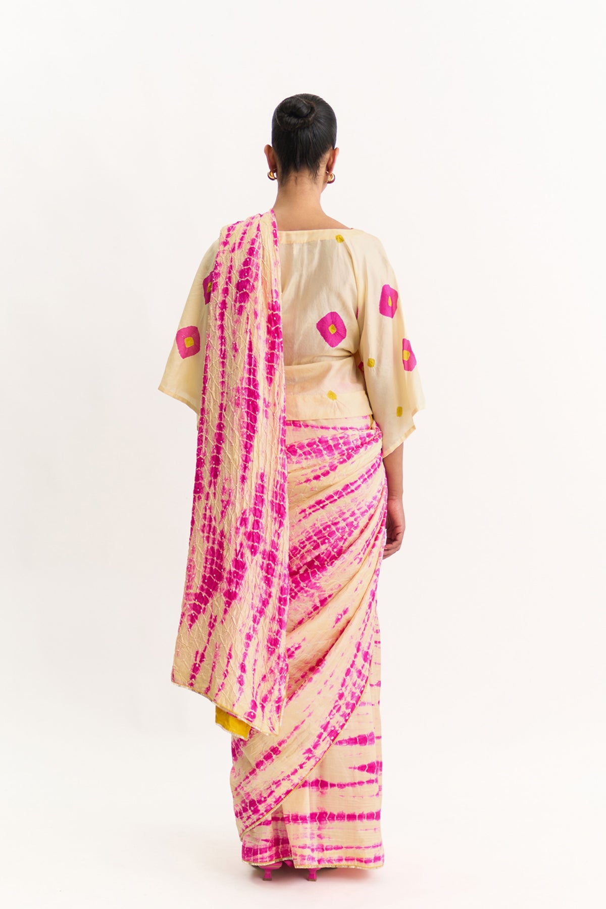 Mist Cream Rani Saree