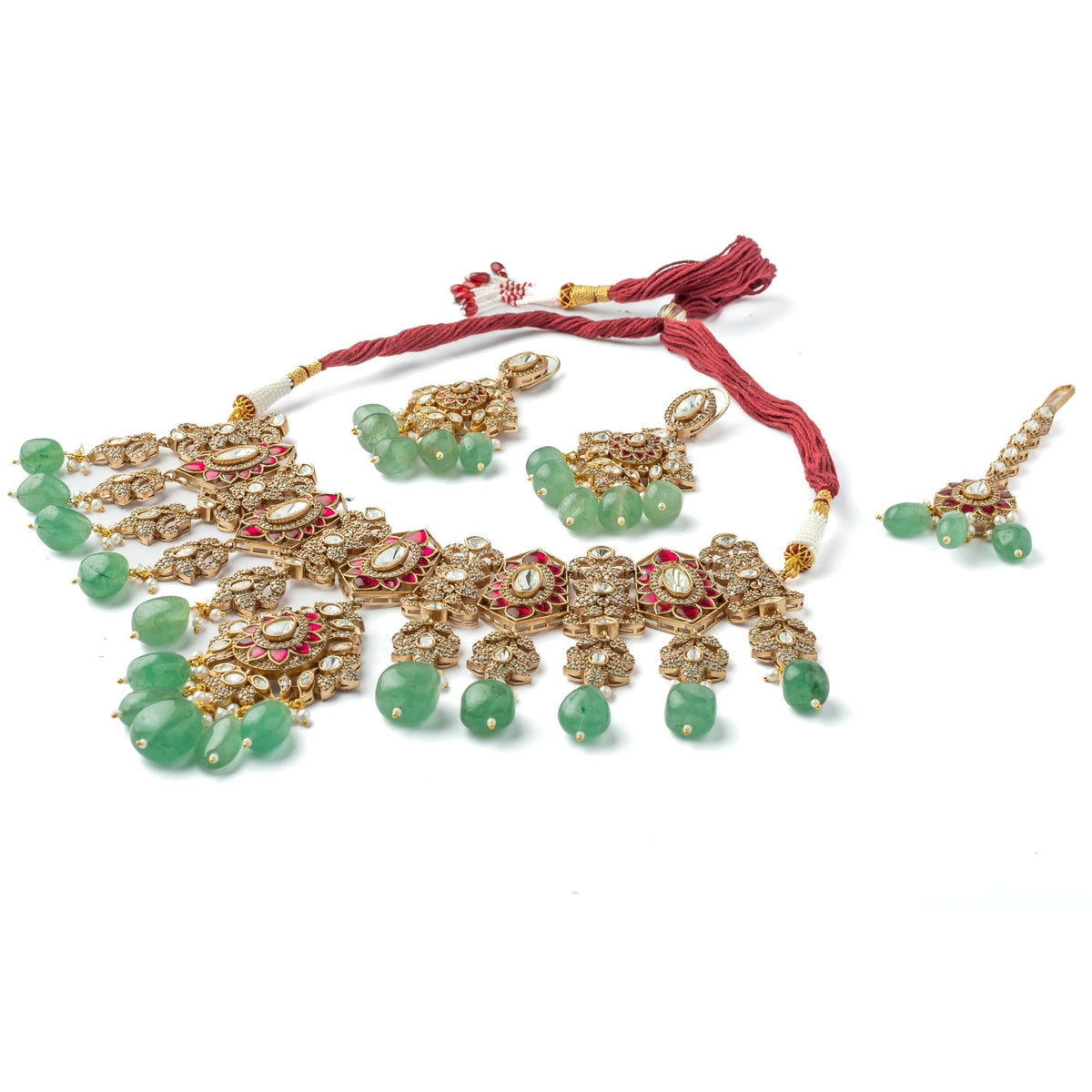 Multicolor Kundan Polki Set