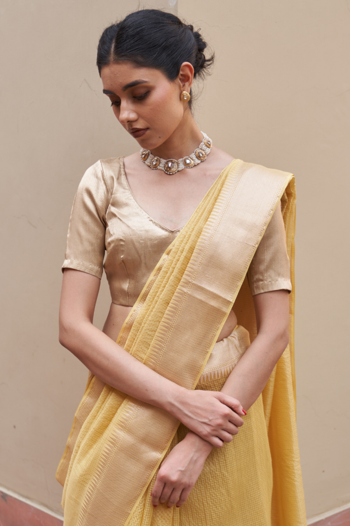 Shobha Yellow Saree
