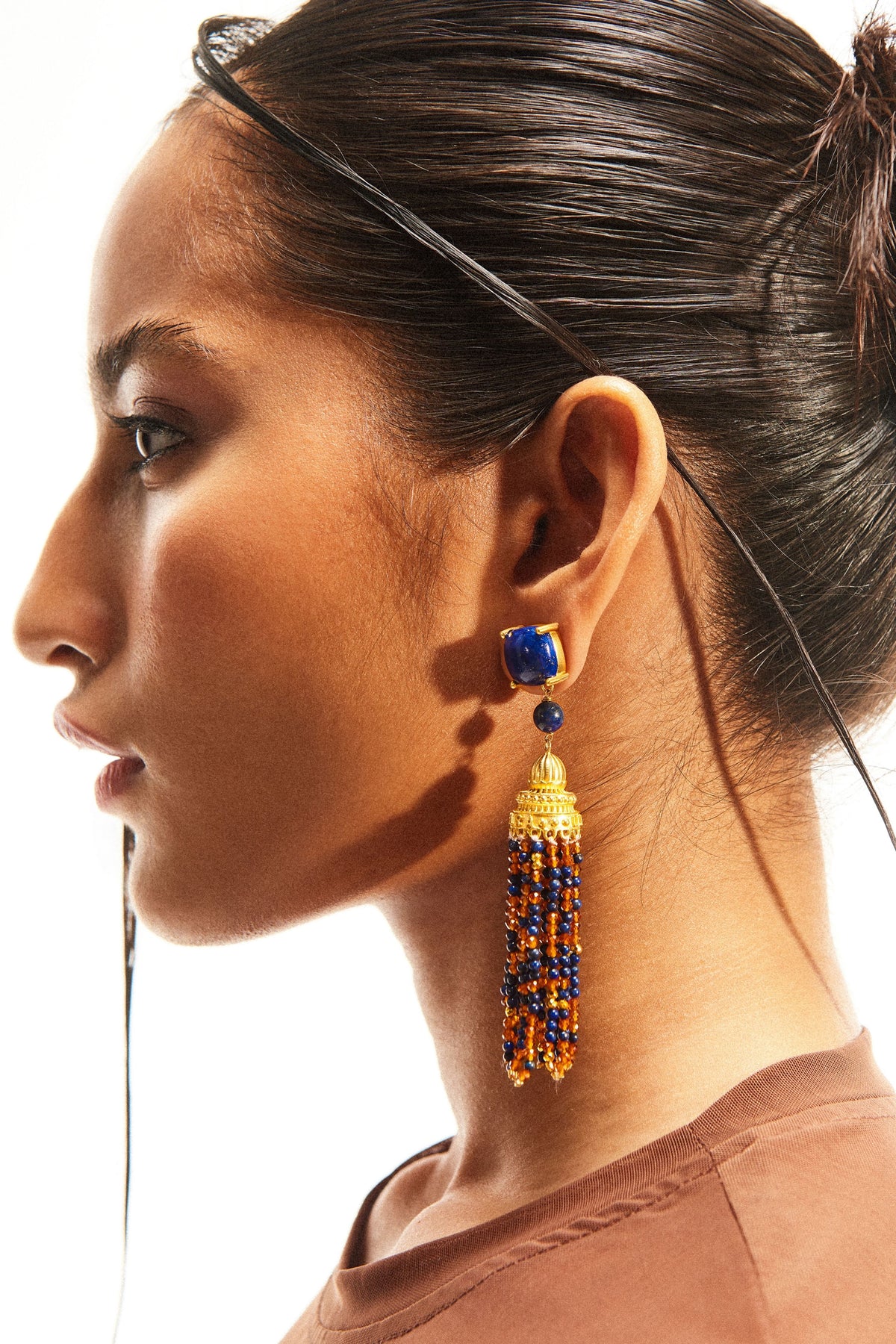 Lapis Temple Of Inspiration Earrings