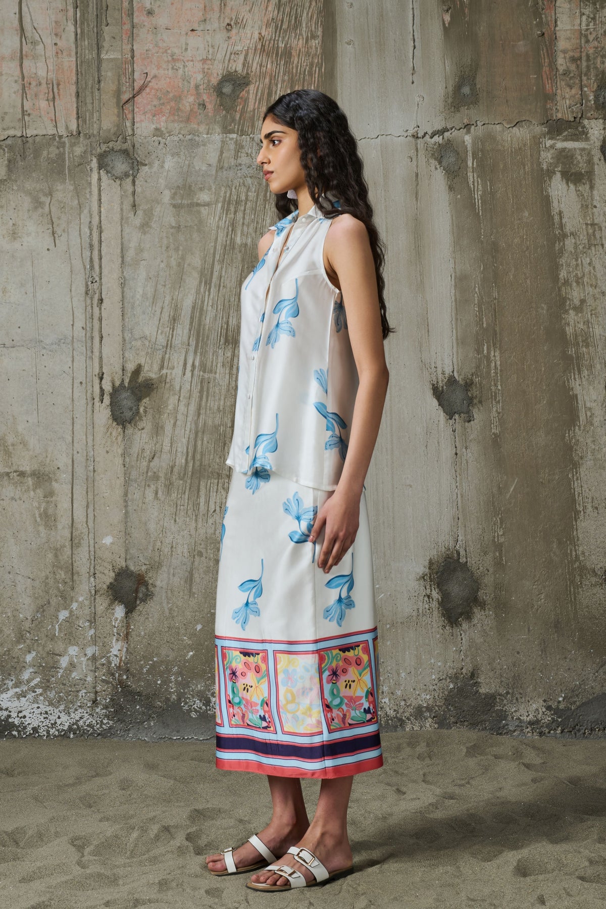 Blooming Edge Halter Shirt