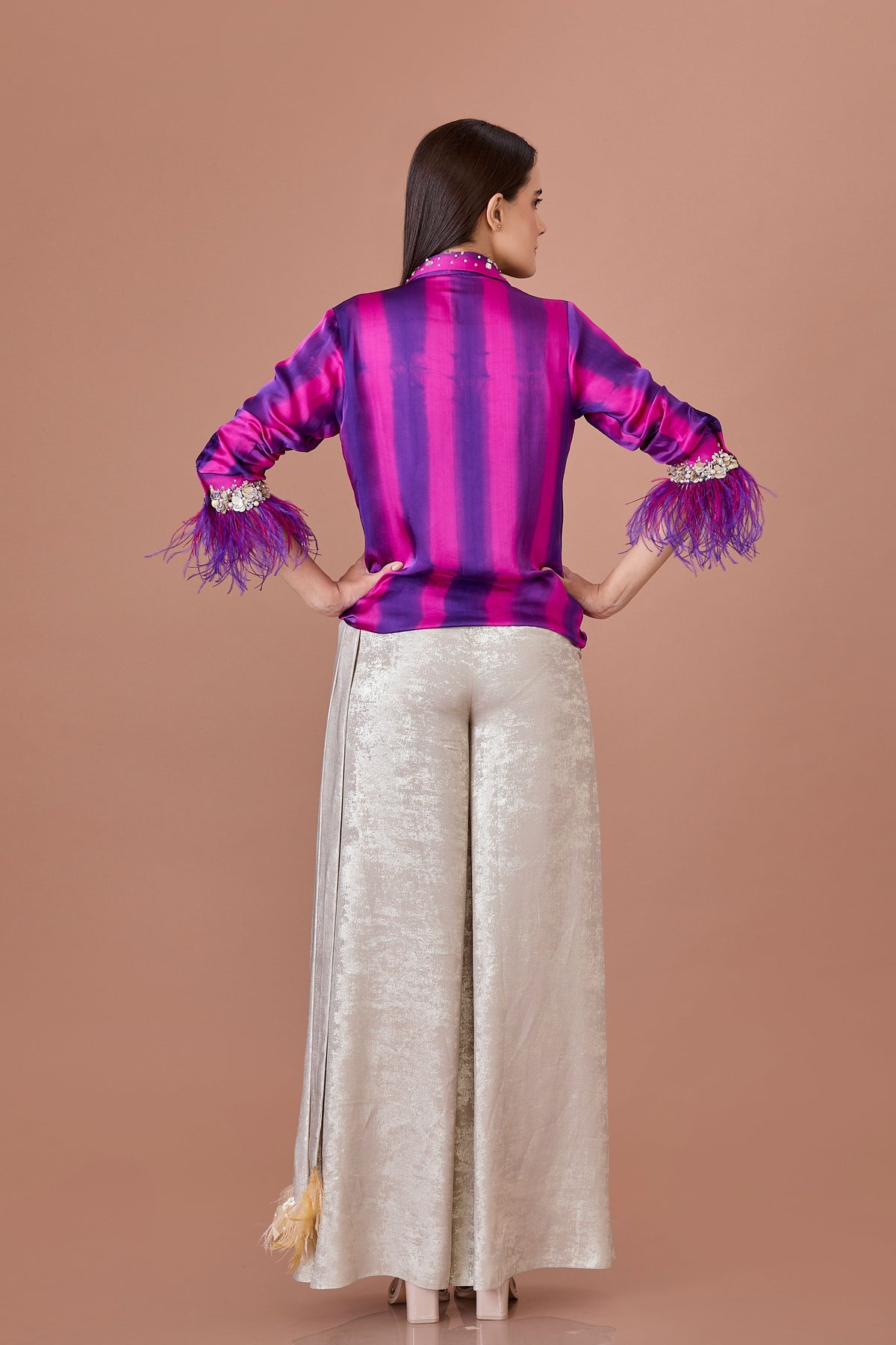 Jamun Feather Shirt