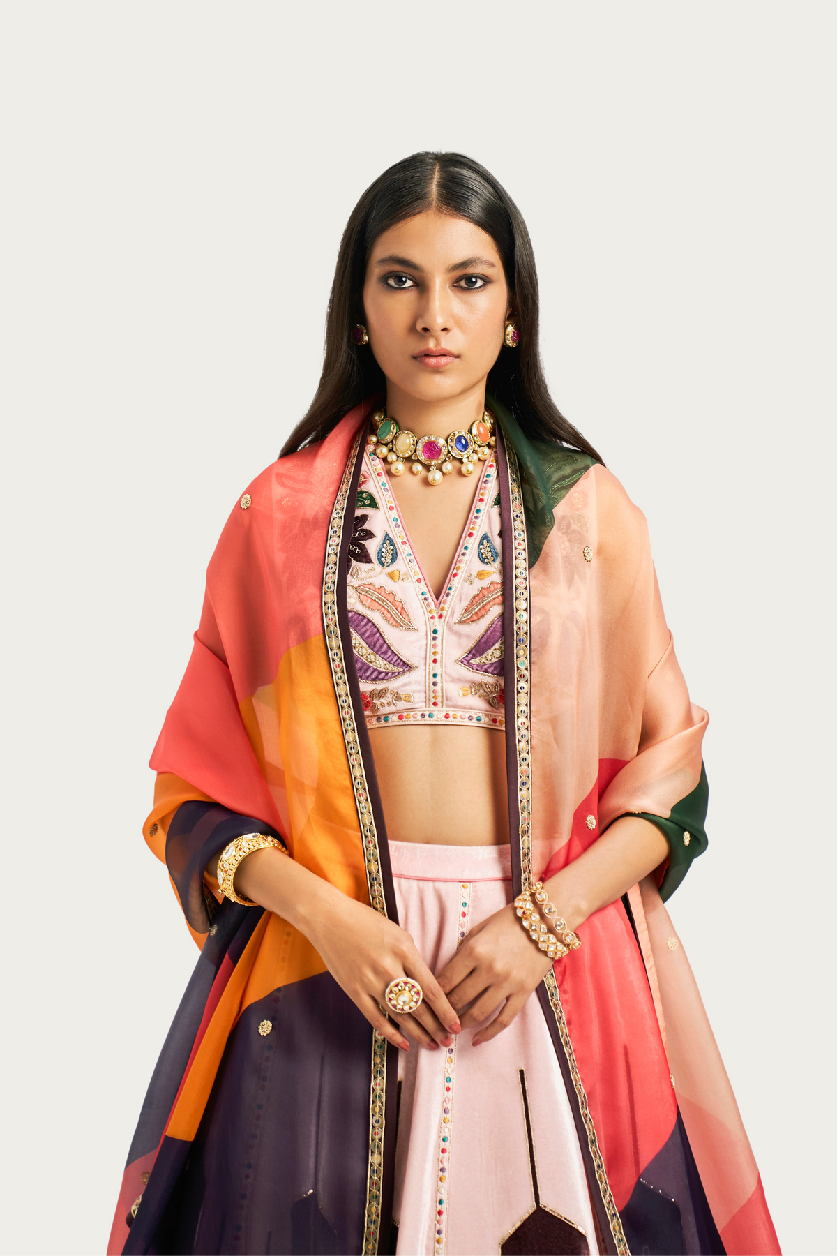 Amarah natural lehenga set