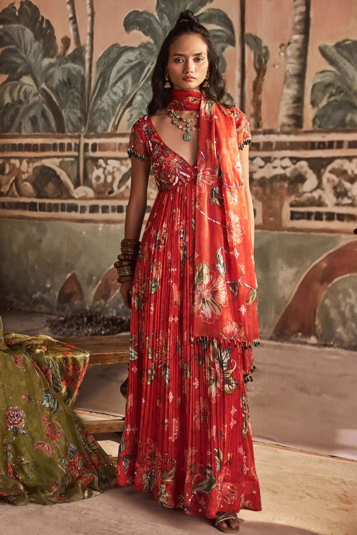 Guddi Gulabi Anarakli Set