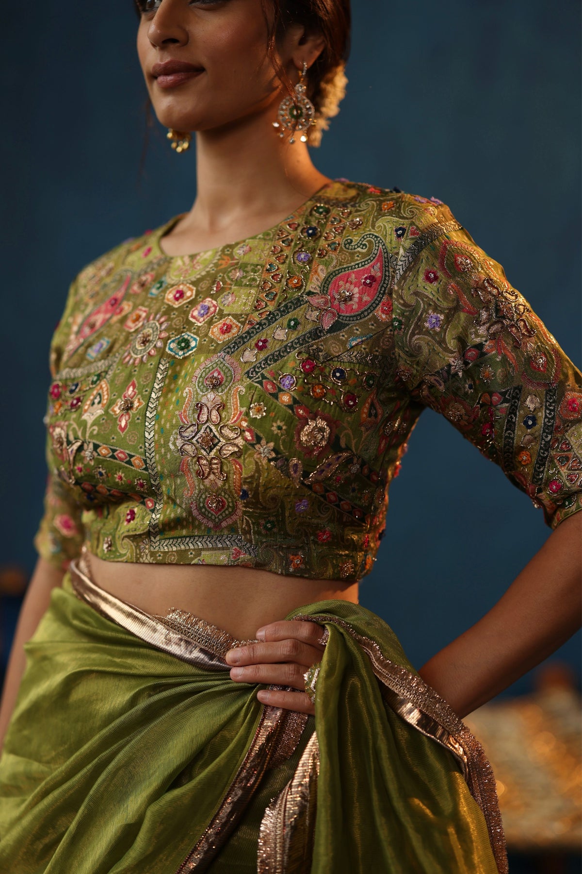 Pista Green Sharbat Saree