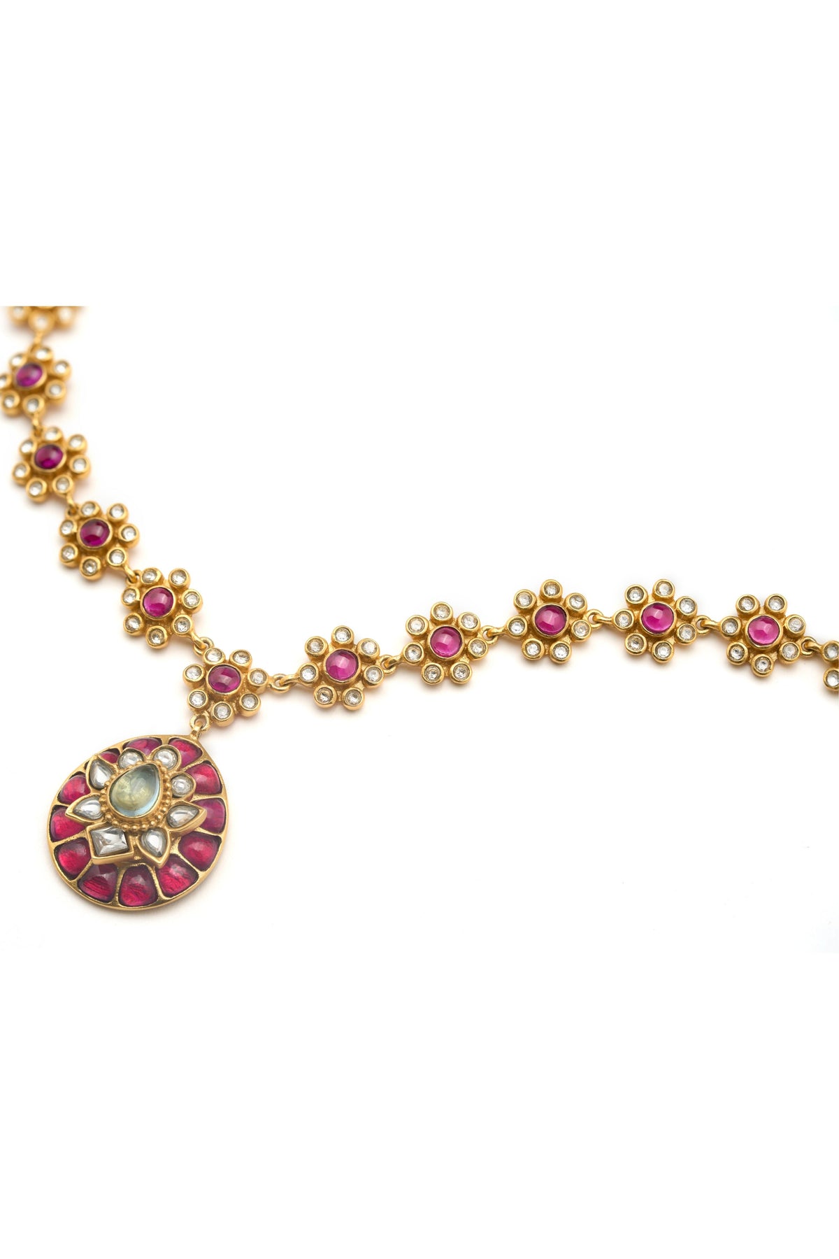 Gulmohar Crimson Necklace