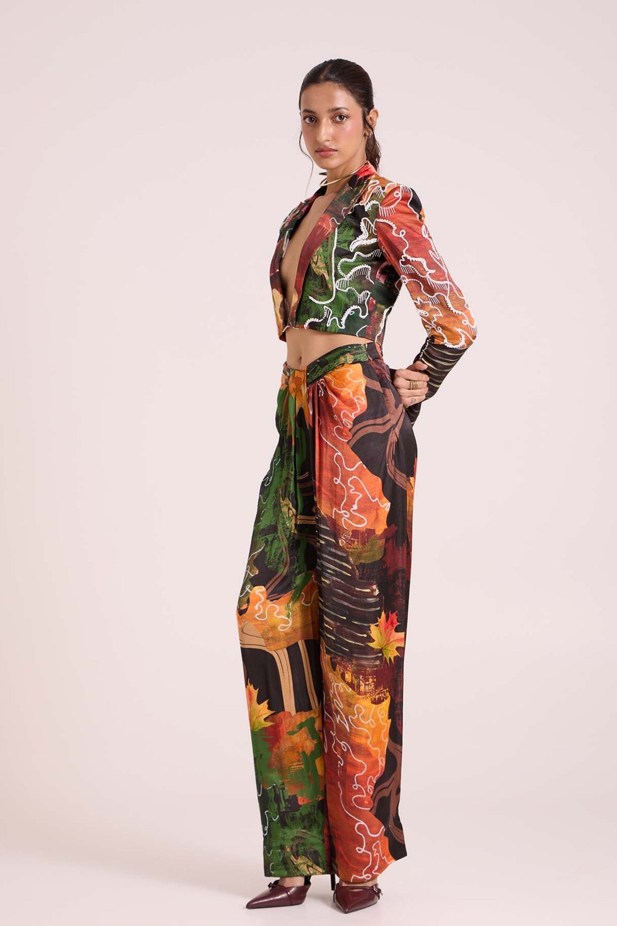 Demeter Cropped Jacket Set